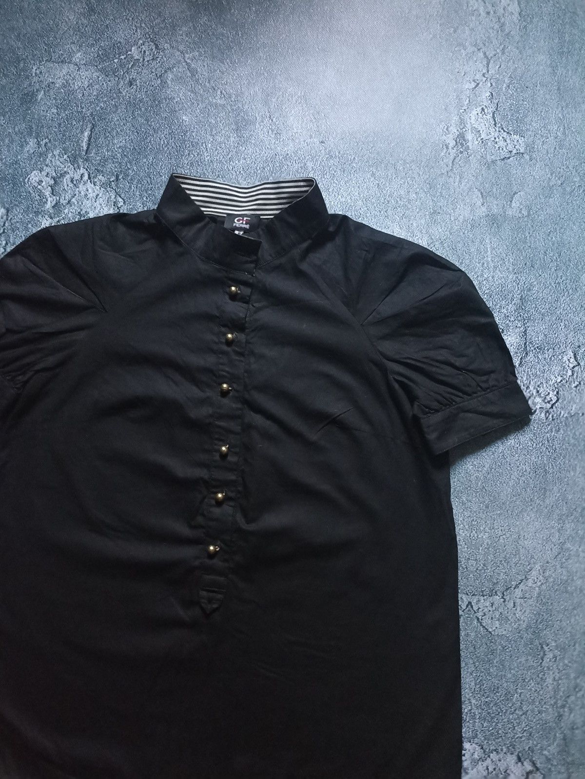 Gianfranco Ferre Vintage GianFranco Ferre GF Black Cotton Shirt Women Size S Size S / US 4 / IT 40 - 2 Thumbnail