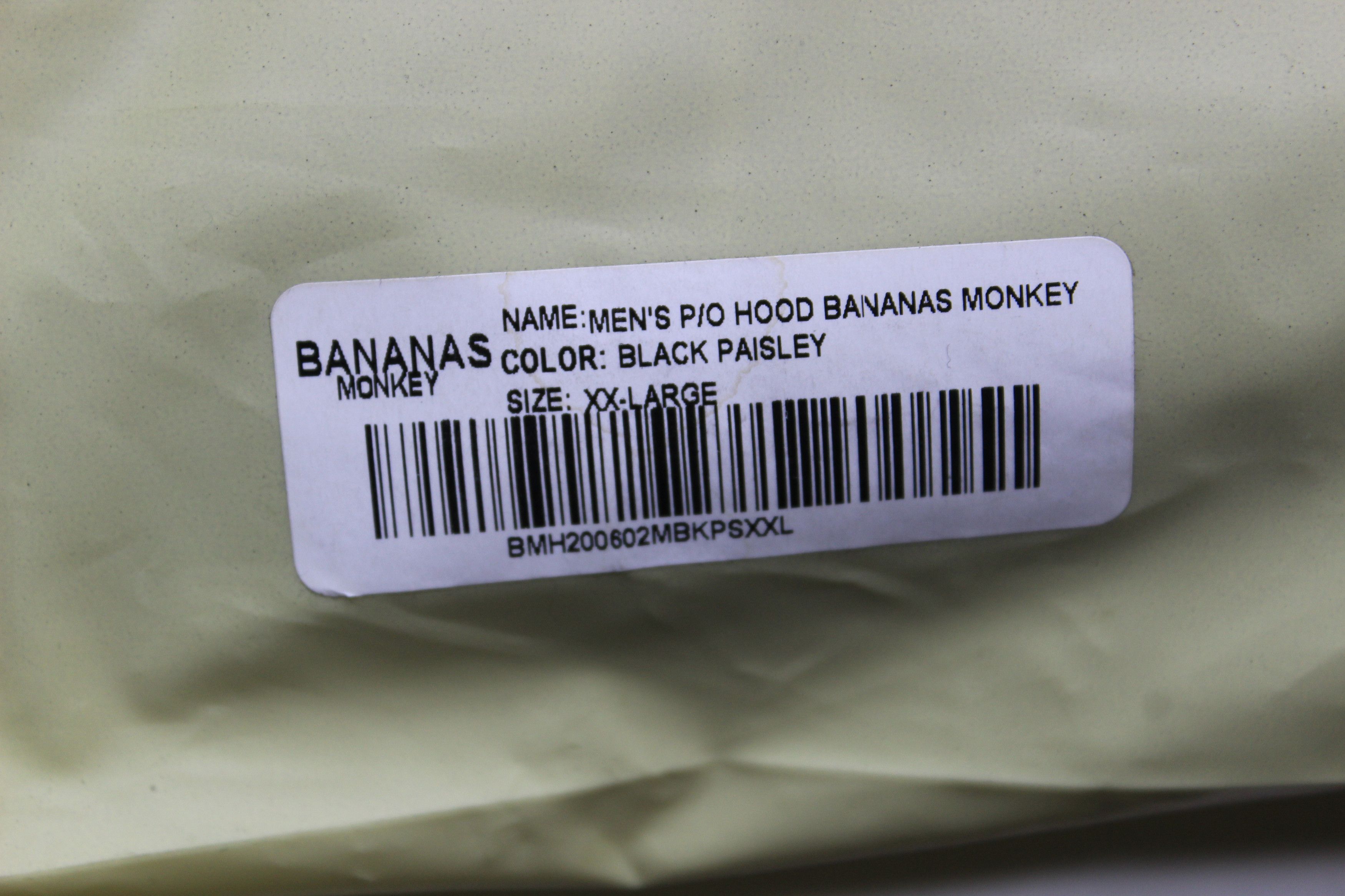 Other Bananas Monkey Black Paisley Hoodie Size US XXL / EU 58 / 5 - 4 Thumbnail