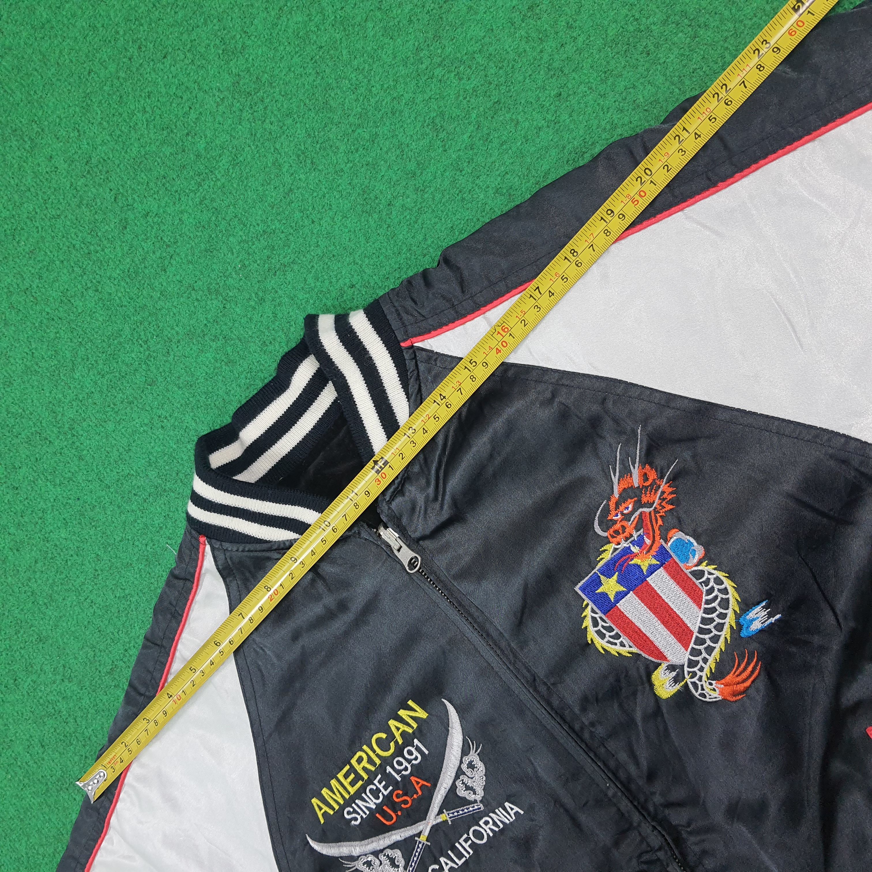 Japanese Brand Shoot One Reversible Sukajan Bomber American Spirit C291N24 Size US M / EU 48-50 / 2 - 14 Thumbnail