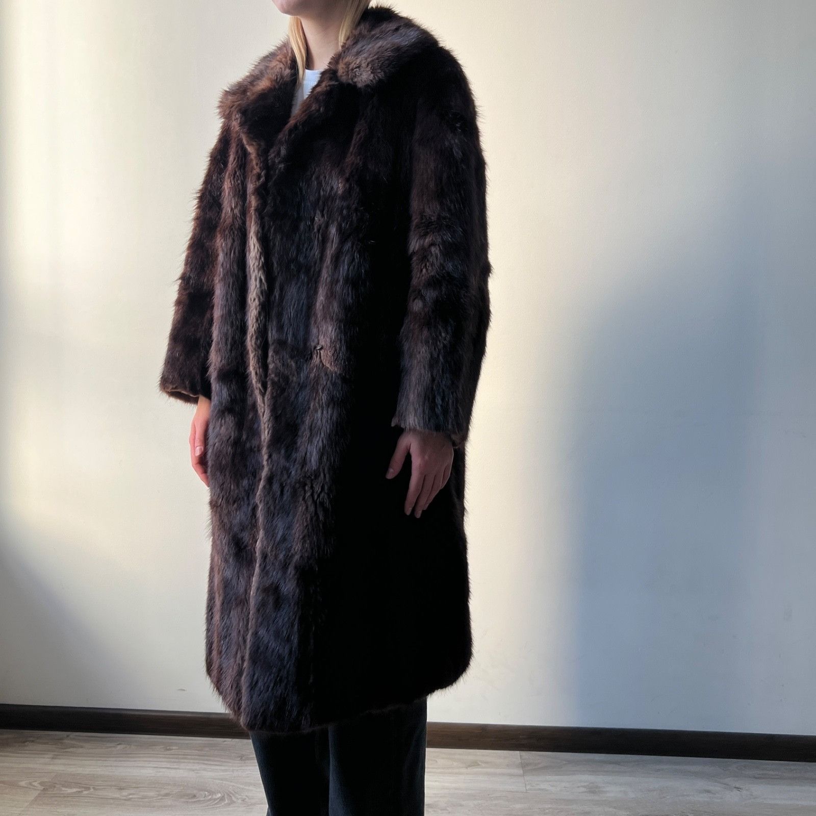 Vintage Vintage Real Fur 60s 70s Long Coat 9906AC Size L / US 10 / IT 46 - 3 Thumbnail