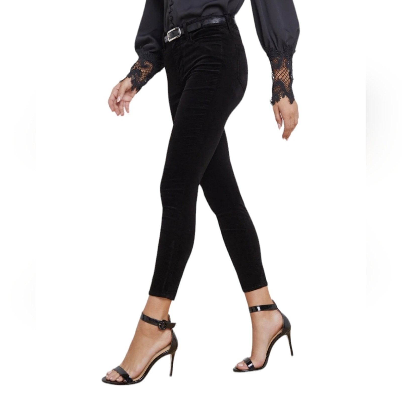 L'AGENCE L'Agence Margot Velvet Jean with High Rise 30 Size 30" / US 8 / IT 44 - 2 Thumbnail