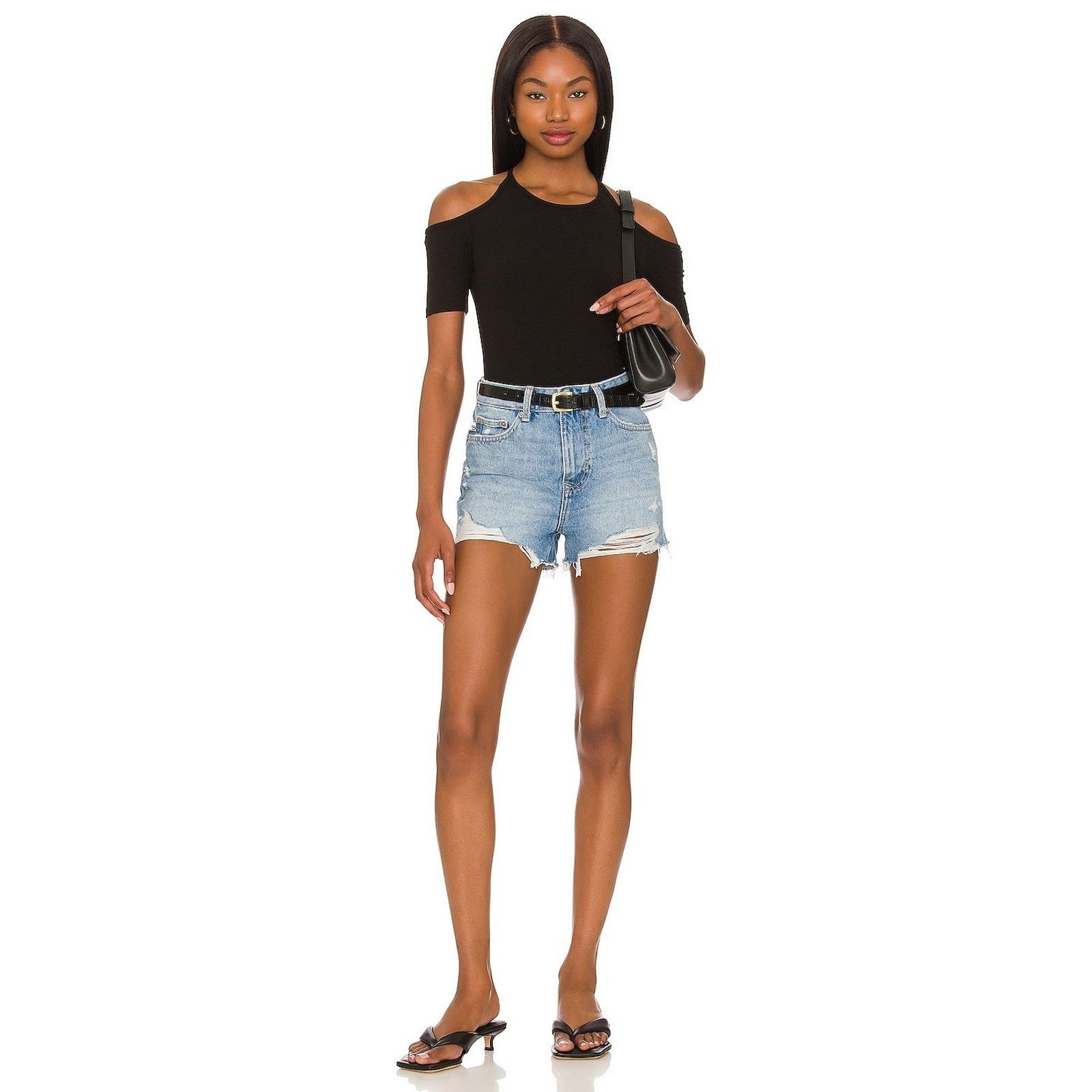 Other Lovers + Friends Revolve Denim Jack High Rise Distressed Size 26" / US 2 / IT 38 - 3 Thumbnail