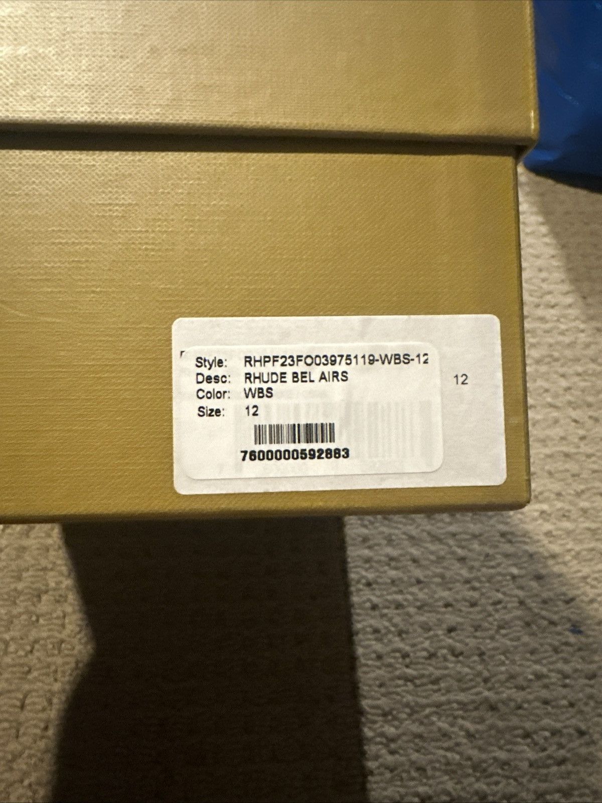 Rhude RHUDE Bel Airs White Snake Men's High Top Sneakers Size 12 Size US 12 / EU 45 - 10 Thumbnail
