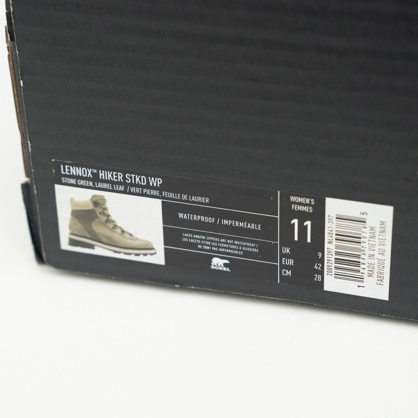 SOREL Sorel. Lennox Leather Hiker STKD WP Boot. Size US 11 / IT 41 - 3 Thumbnail