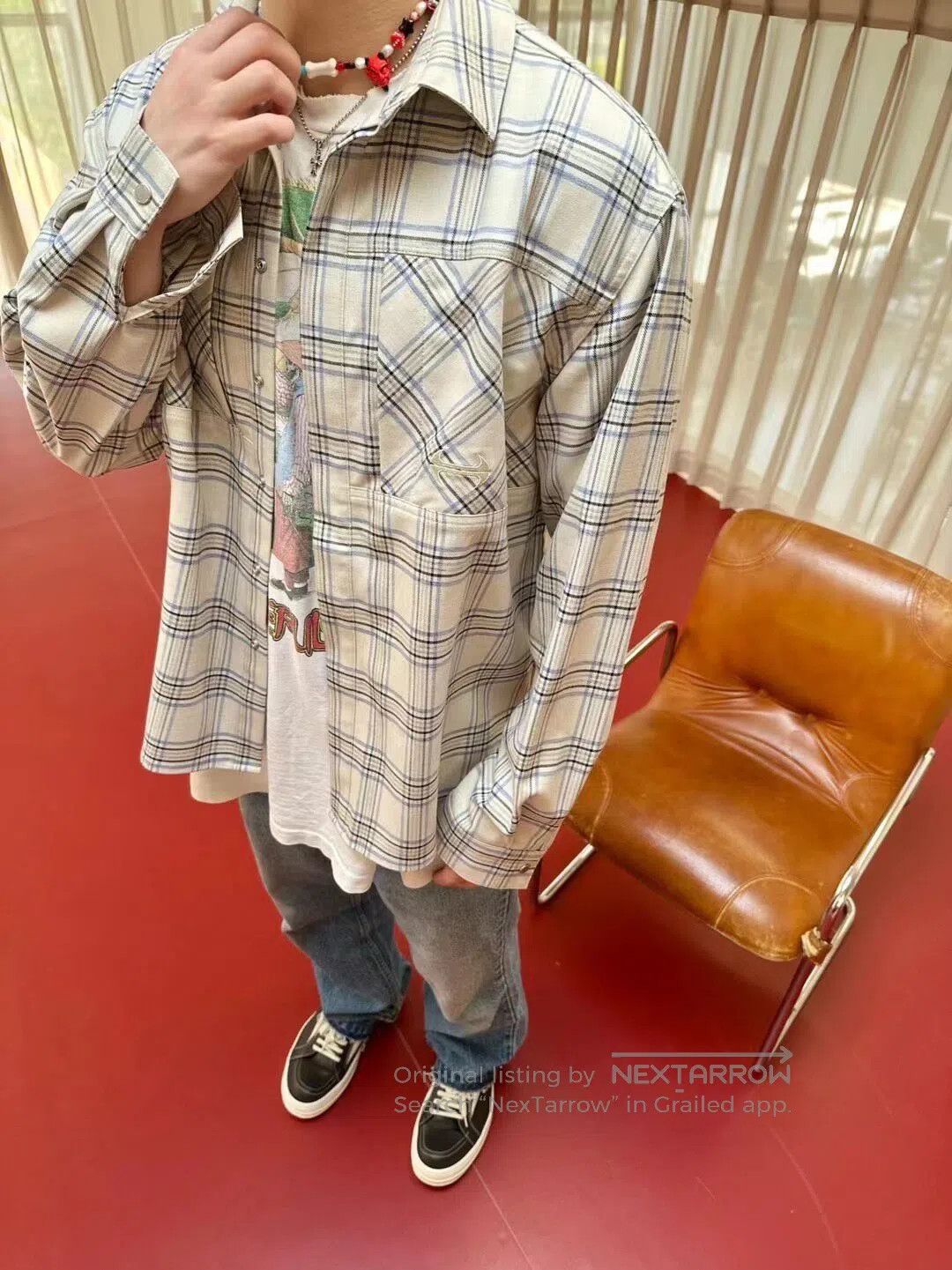 Other Hide In Hills Beige Plaid Shirt Jacket Size US S / EU 44-46 / 1 - 8 Thumbnail