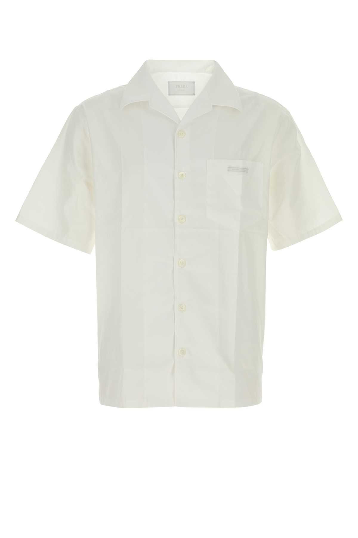 Prada White Poplin Shirt Size US XXL / EU 58 / 5 - 1 Thumbnail