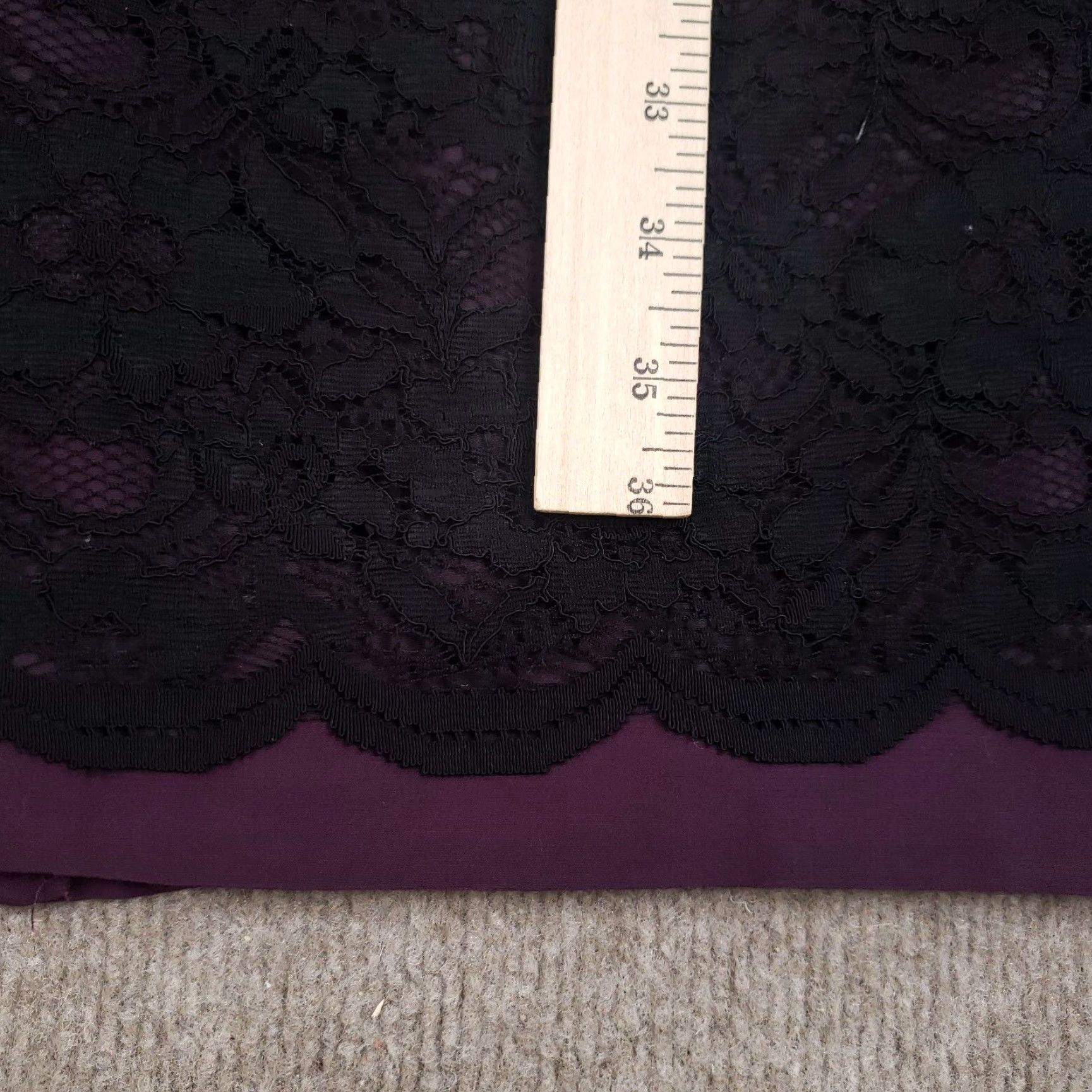 Boden Boden Dress Women 16 Purple 3/4 Sleeve Lace Doily Scallop Hem Shift Knee Length Business Casual Regular Size 16 Womens CPU? Size XXL / US 16-18 / IT 52-54 - 5 Thumbnail