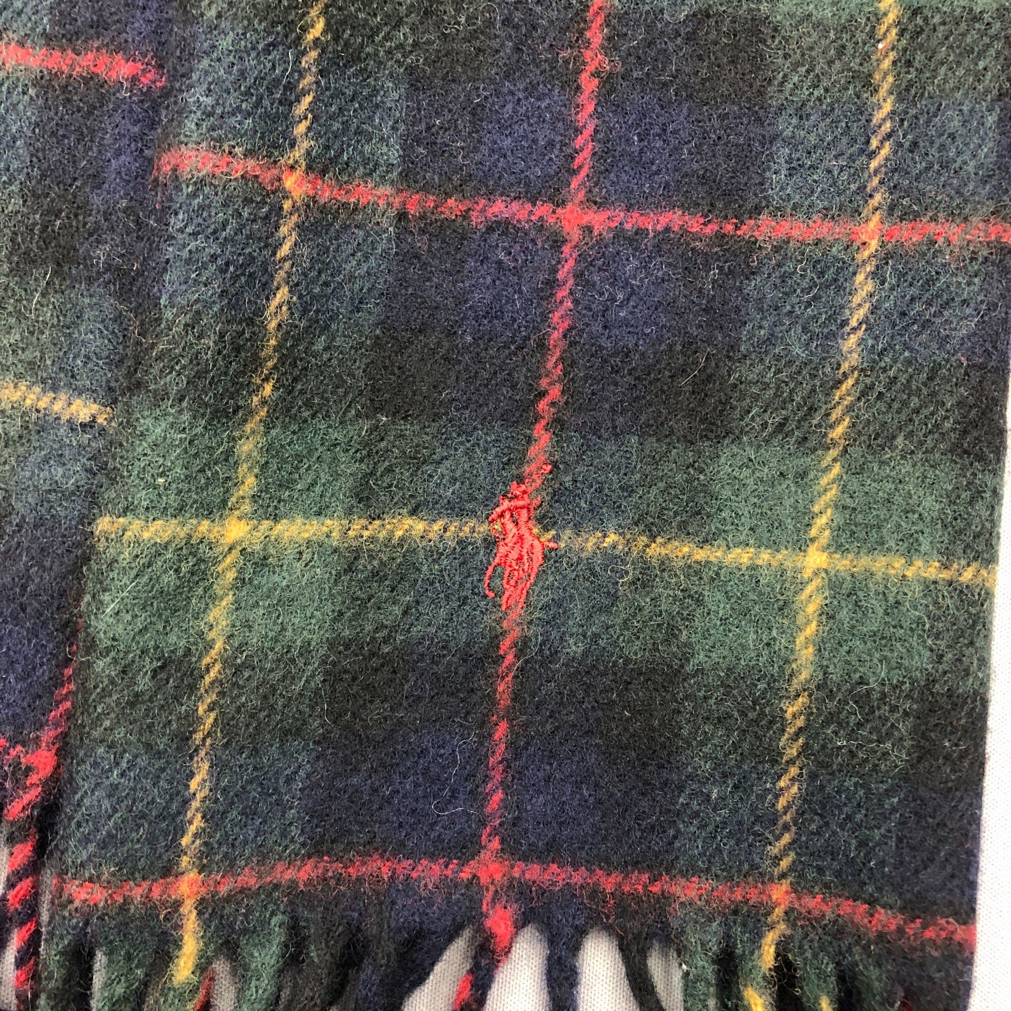 Polo Ralph Lauren Vintage Polo Ralph Lauren Scarf Muffler Wool Scarves Size ONE SIZE - 4 Thumbnail