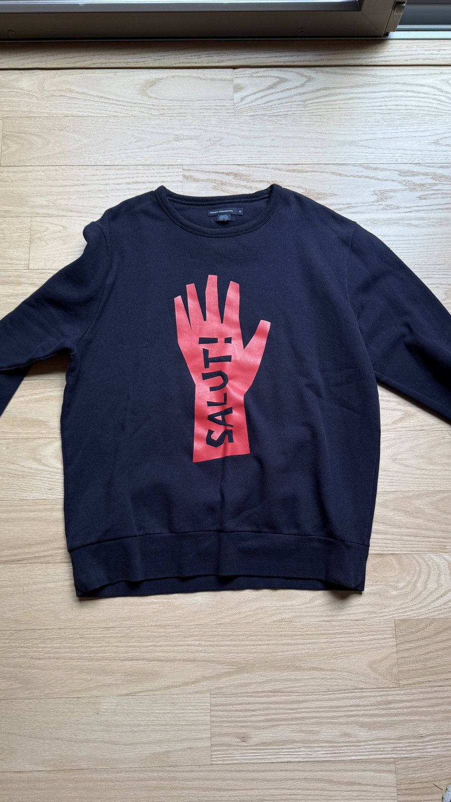 French Connection French Connection Navy Blue Sweatshirt Size US XL / EU 56 / 4 - 1 Thumbnail