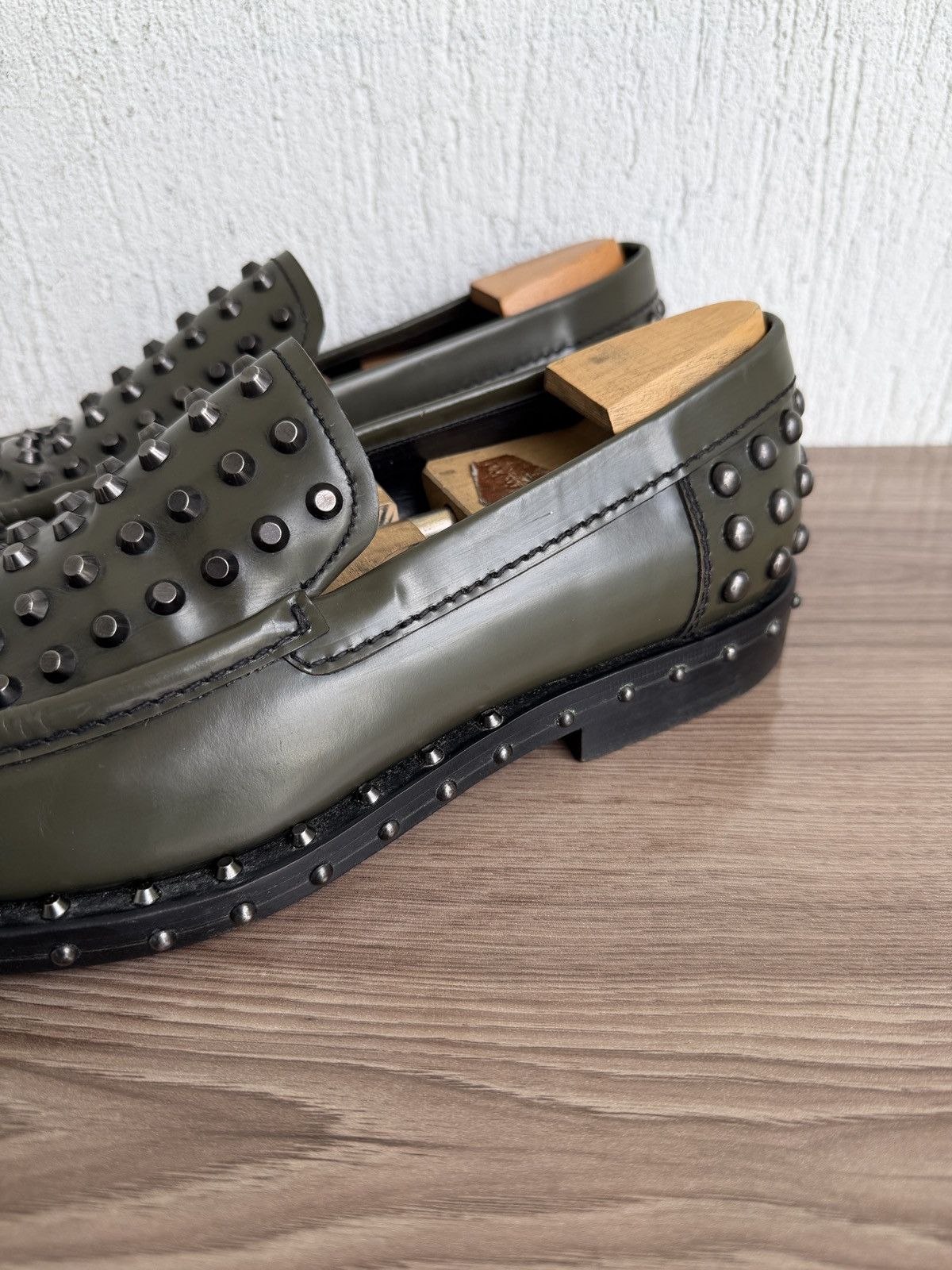 Prada 🔋❗️ Archival 🕷️Studded loafers Size US 10 / EU 43 - 16 Thumbnail