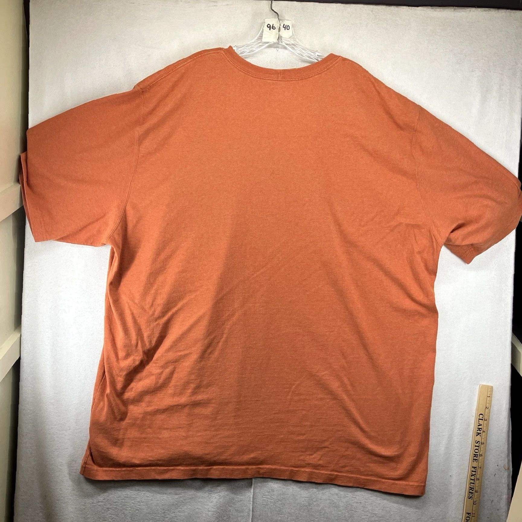 Carhartt Carhartt Mens 4XL Short Sleeve T-Shirt Loose Fit Orange Mid Weight Size US XXL / EU 58 / 5 - 2 Thumbnail