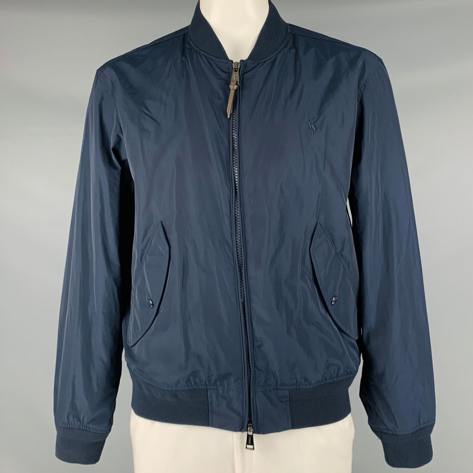 Ralph Lauren RALPH LAUREN Size XL Navy Polyester Bomber Jacket Size US XL / EU 56 / 4 - 1 Thumbnail
