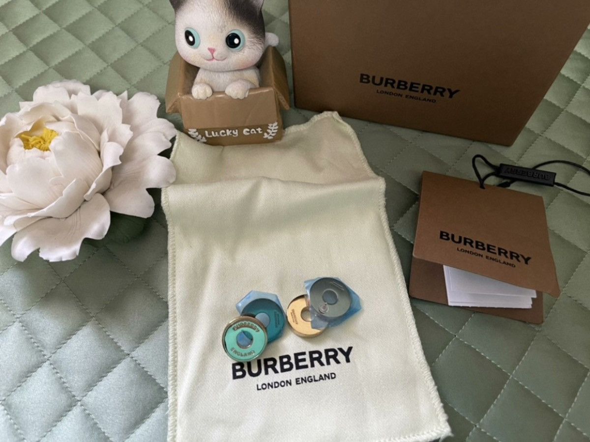 Burberry Burberry light gold earring unisex Size ONE SIZE - 4 Thumbnail