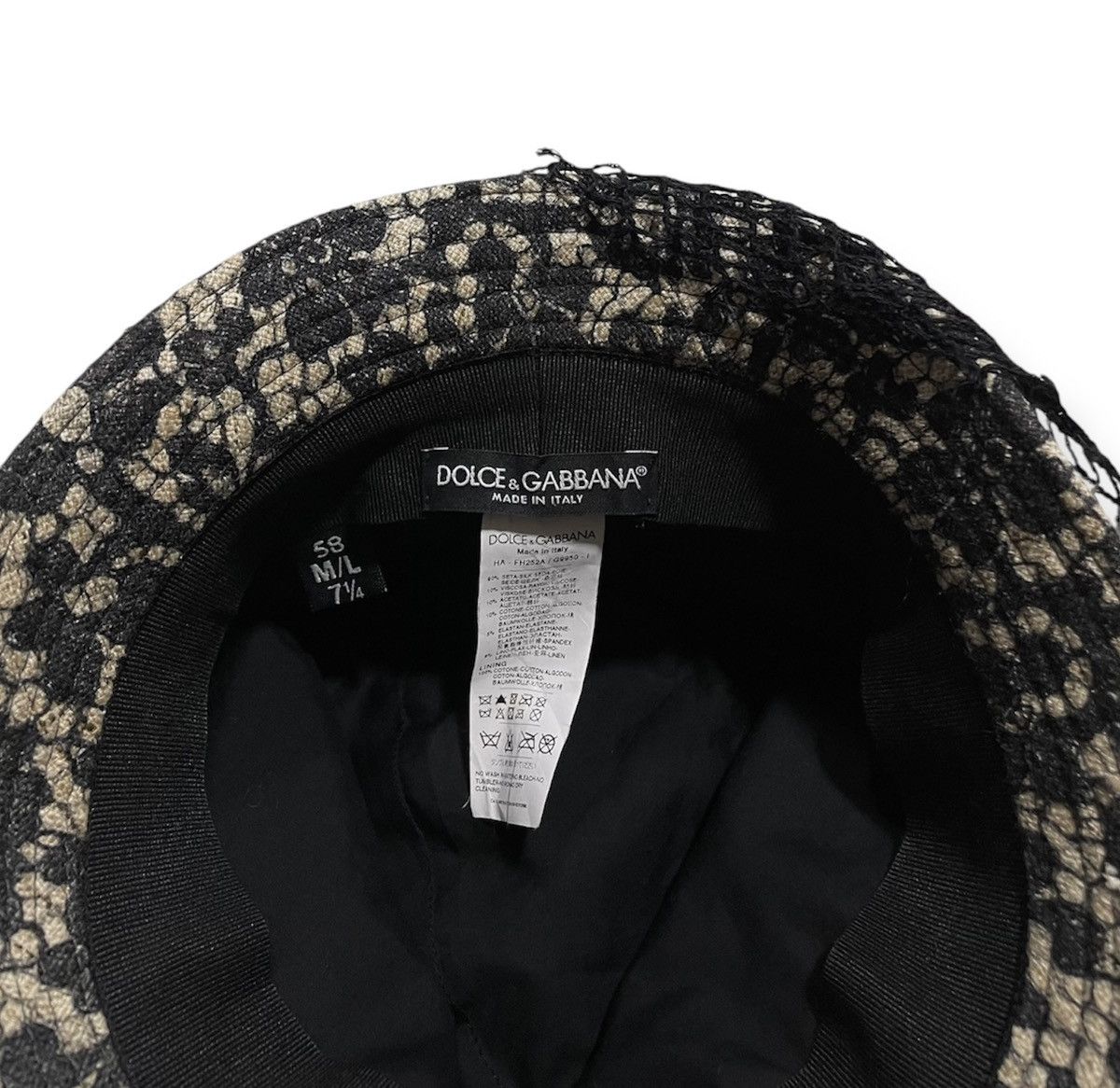 Dolce & Gabbana Fishnet Hat Size ONE SIZE - 5 Thumbnail