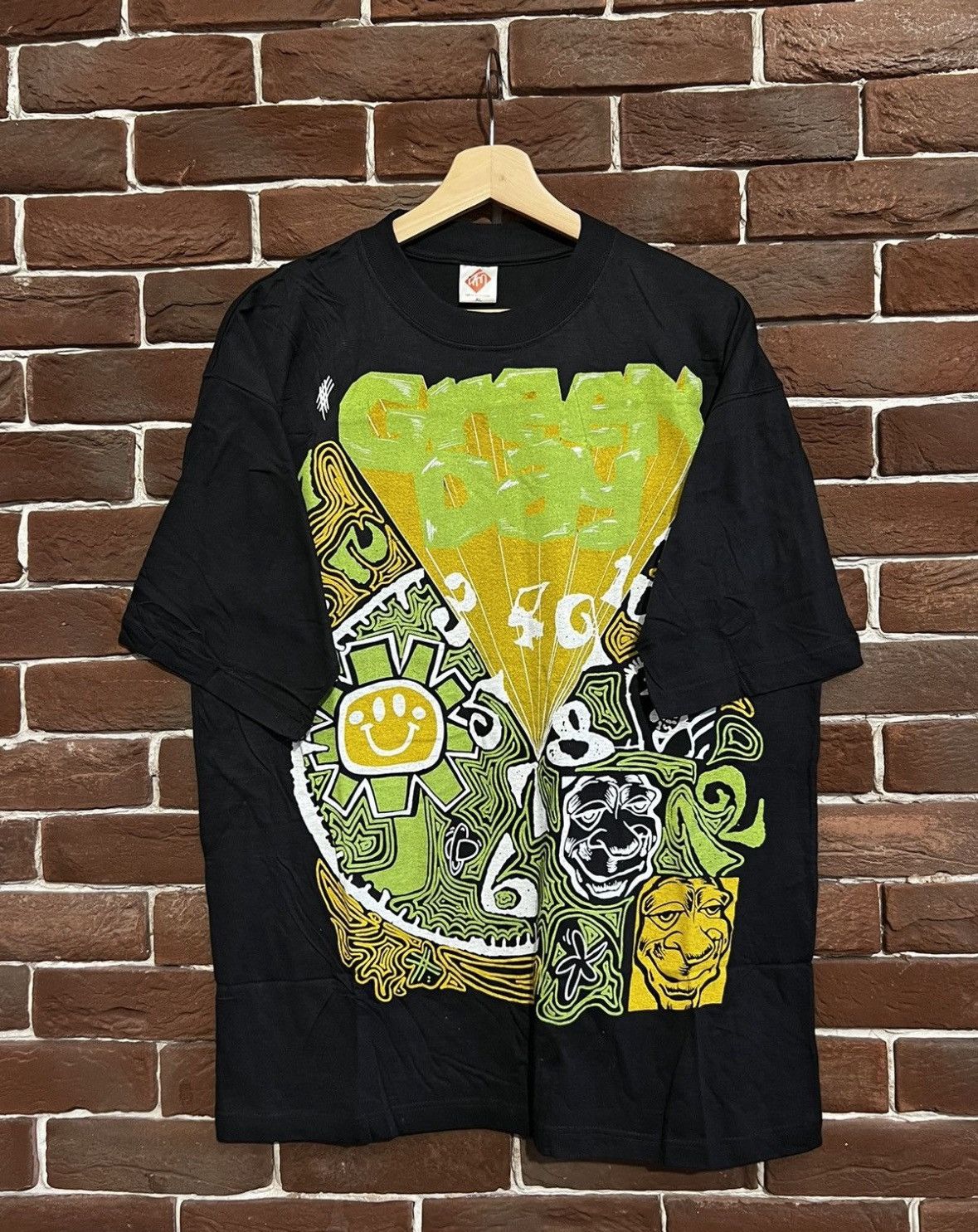 Rare Vintage 90s Green Day Ker Plunk Empire Punk Band Tshirt