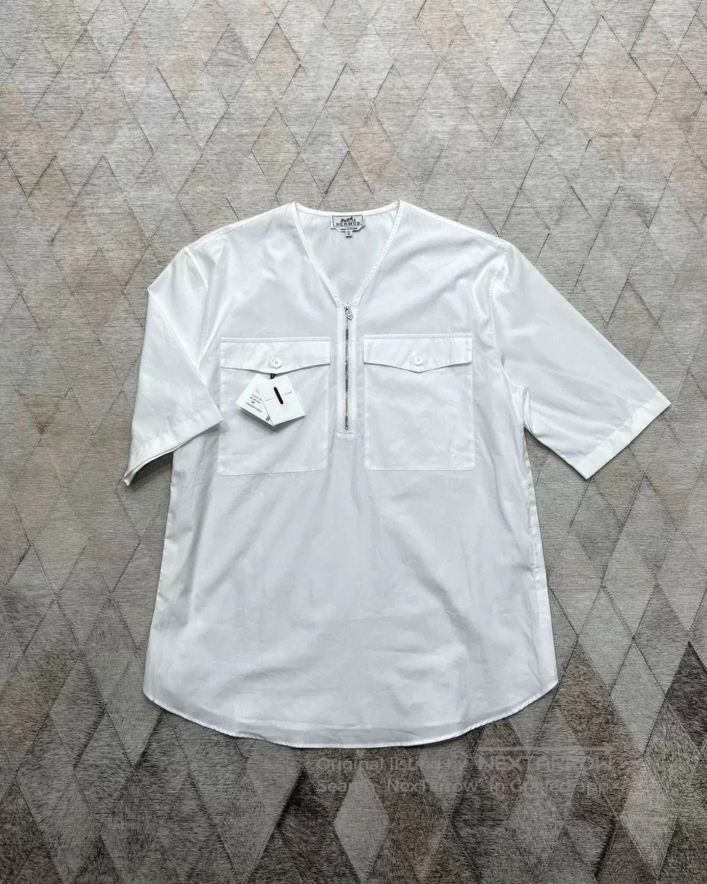 Hermes Hermes Spring Summer New Workwear Shirt. Size US XS / EU 42 / 0 - 2 Thumbnail