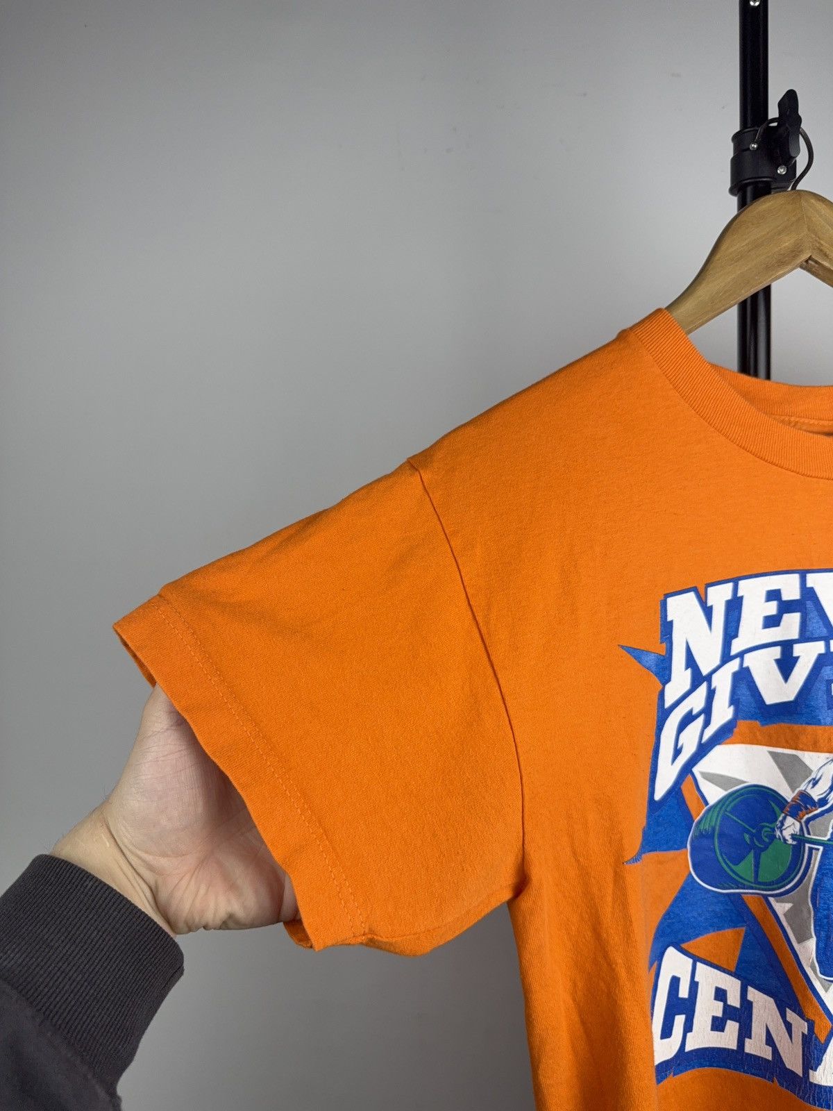 WWE WWE 2008 John Cena Never Give Up Tee Orange Youth L / S Size US S / EU 44-46 / 1 - 2 Thumbnail