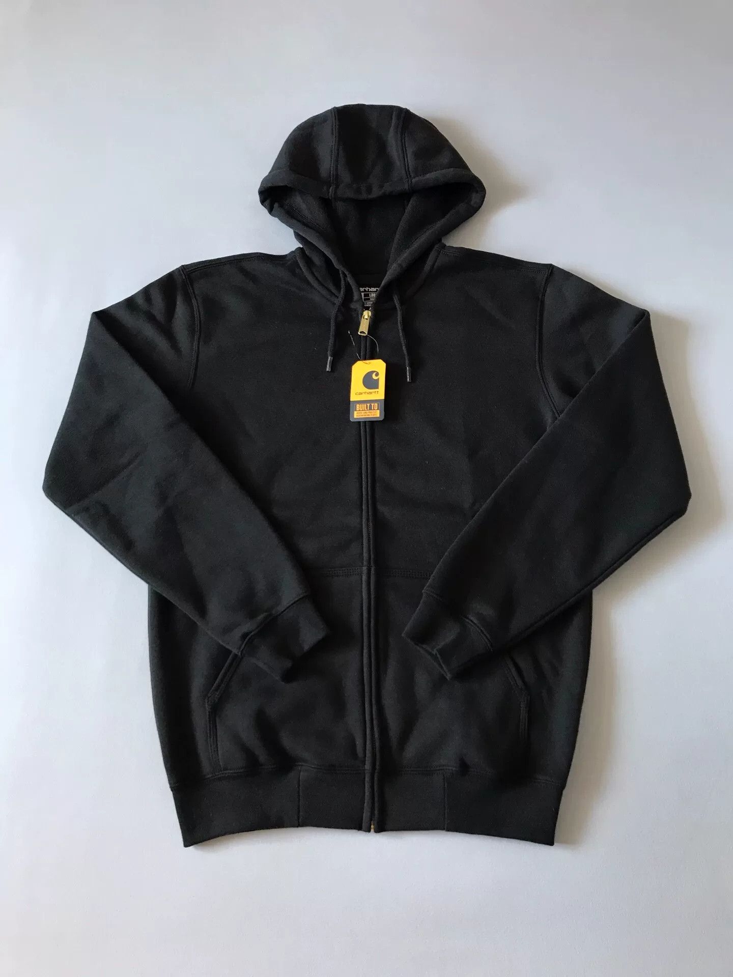 Carhartt Carhartt K122 Black Hooded Zip Sweatshirt Size US S / EU 44-46 / 1 - 1 Thumbnail