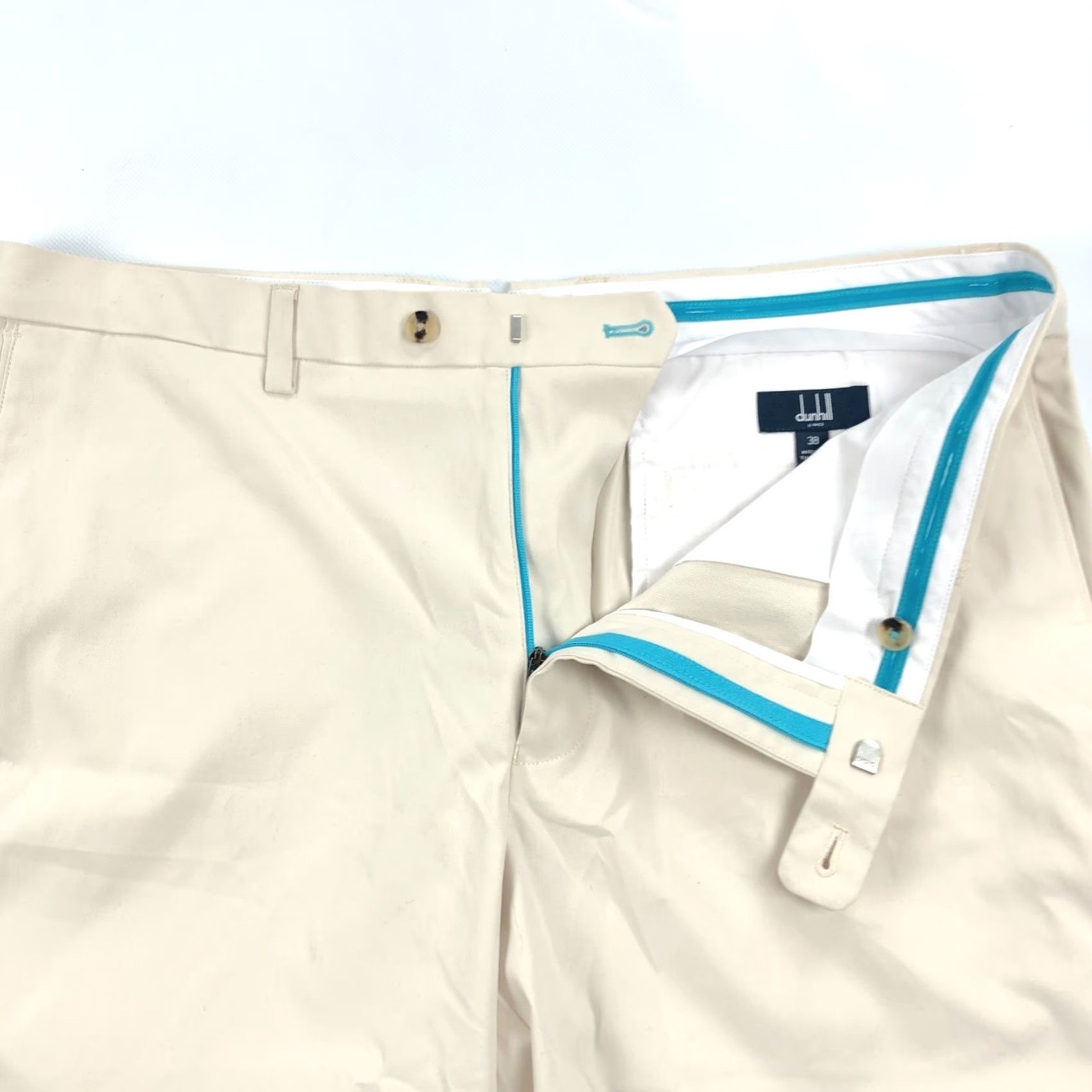 Vintage Dunhill Golf Shorts Mens 38 Beige Gripper Performance Chino Polyester Size US 38 / EU 54 - 4 Thumbnail