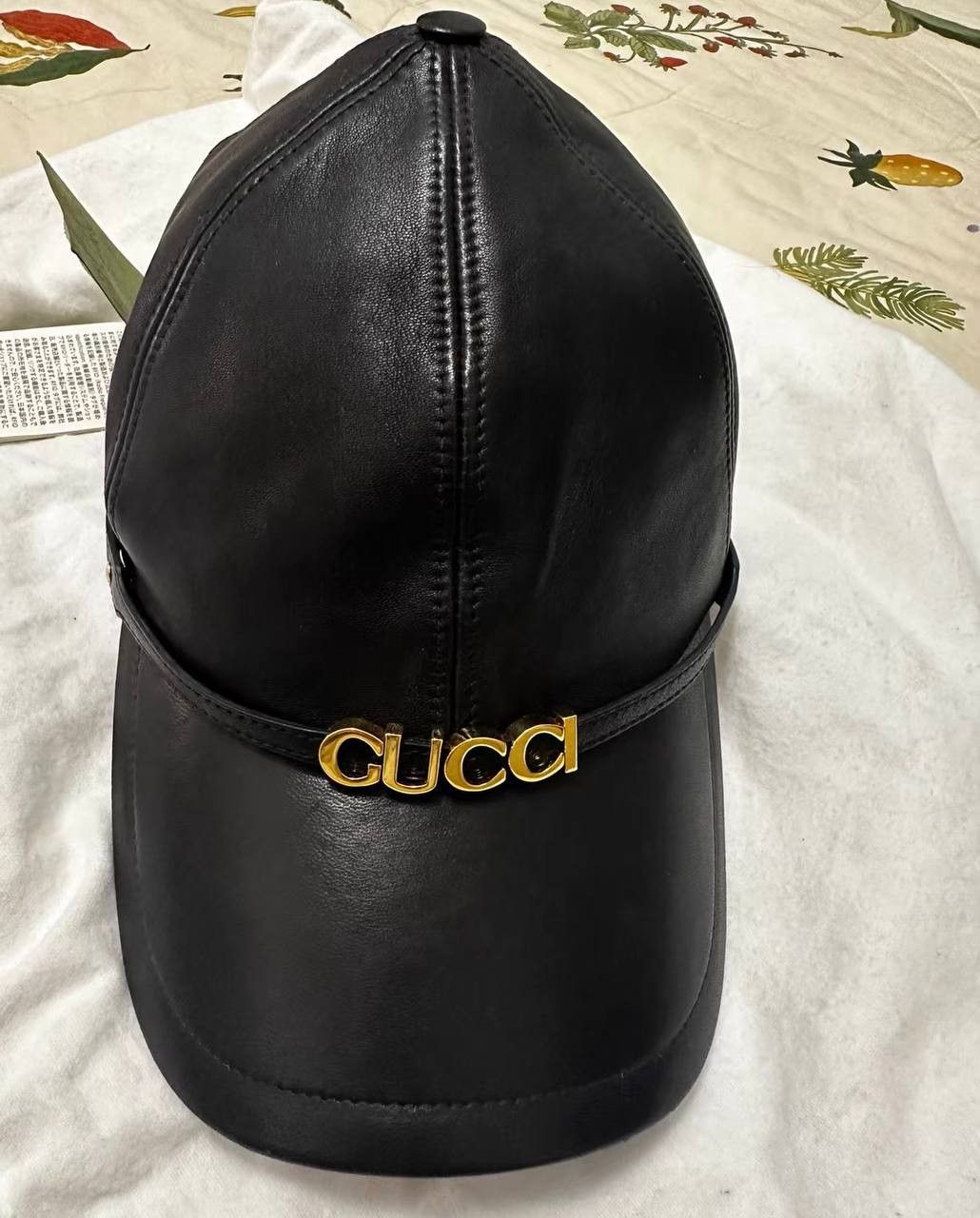 Gucci This black leather Gucci baseball cap is brand Size ONE SIZE - 1 Thumbnail