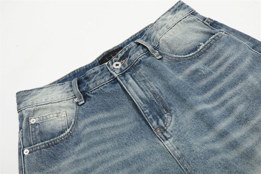 Japanese Brand × Jean Men's casual trendy distressed loose washed jeans Size US 32 / EU 48 - 4 Thumbnail