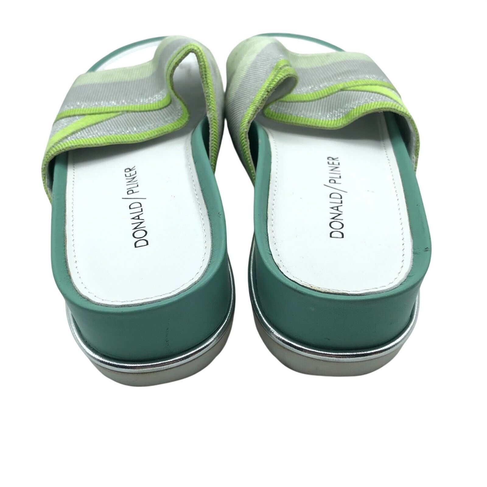 Donald Pliner Donald Pliner Womens Slide Sandals Slip On Fabric Striped Gr Size US 5 / IT 35 - 4 Thumbnail