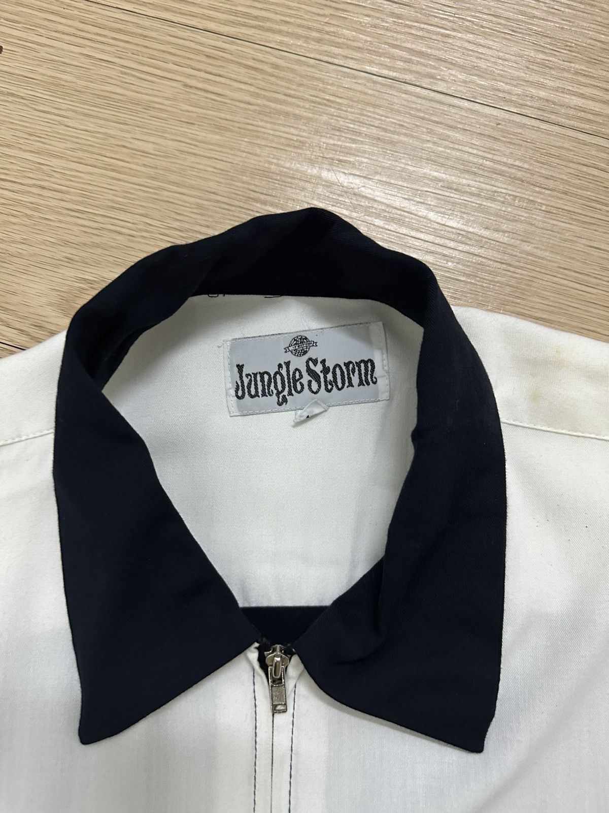 Beauty Beast × Japanese Brand Rare Jungle Storm Double Pocket Zipper Work Silk Shirt Size US M / EU 48-50 / 2 - 4 Thumbnail