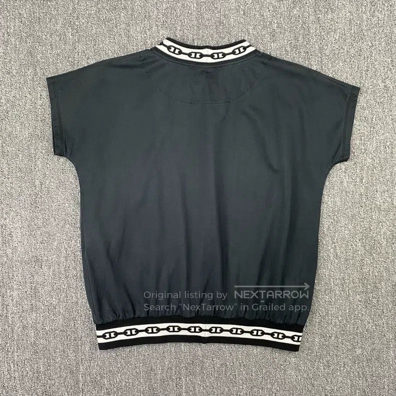 Hermes Hermes Black Chain-Trimmed Round Neck Short Top Size XS / US 0-2 / IT 36-38 - 3 Thumbnail