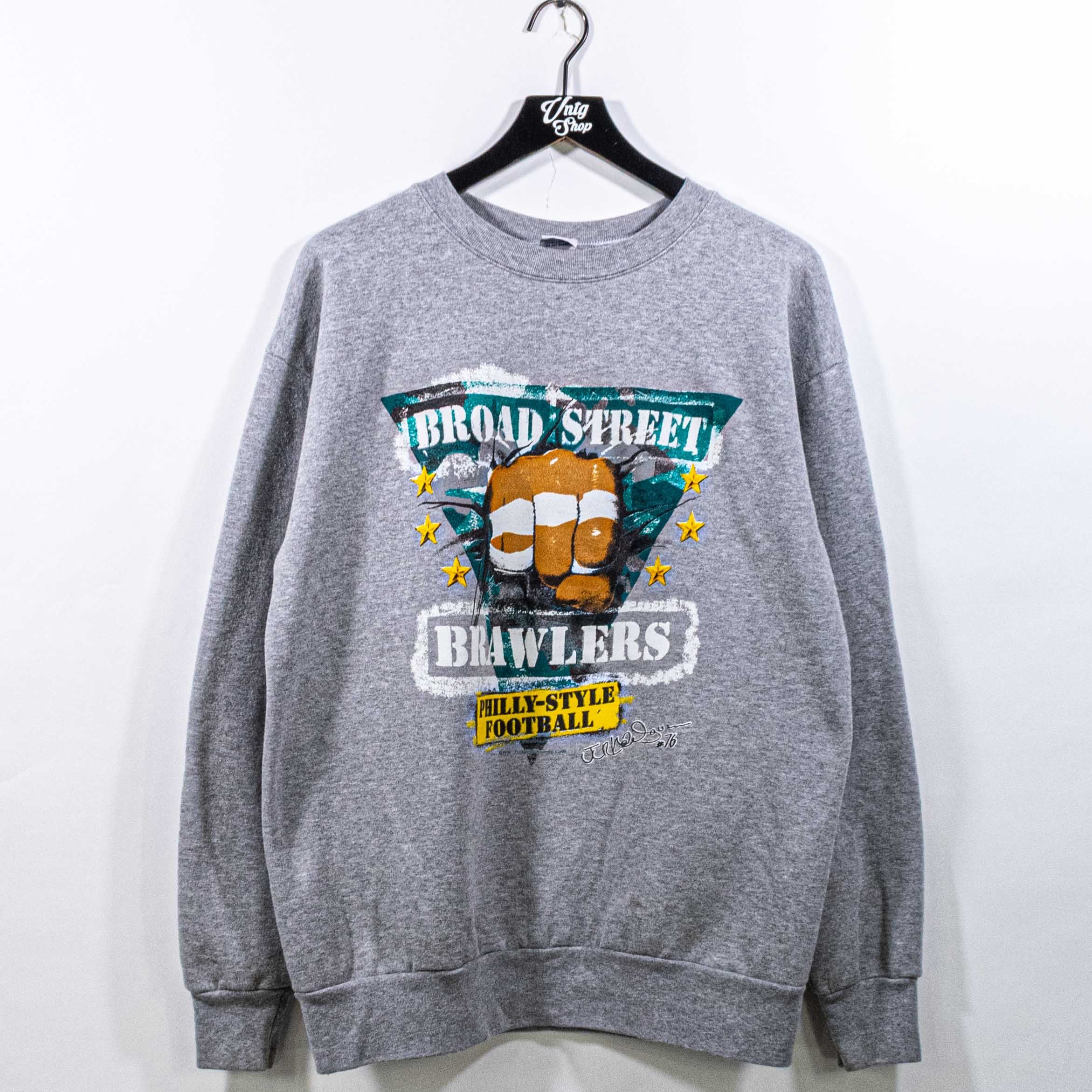 Vintage Philly Style Football Broad Street Brawlers Sweatshirt Size US XL / EU 56 / 4 - 1 Thumbnail