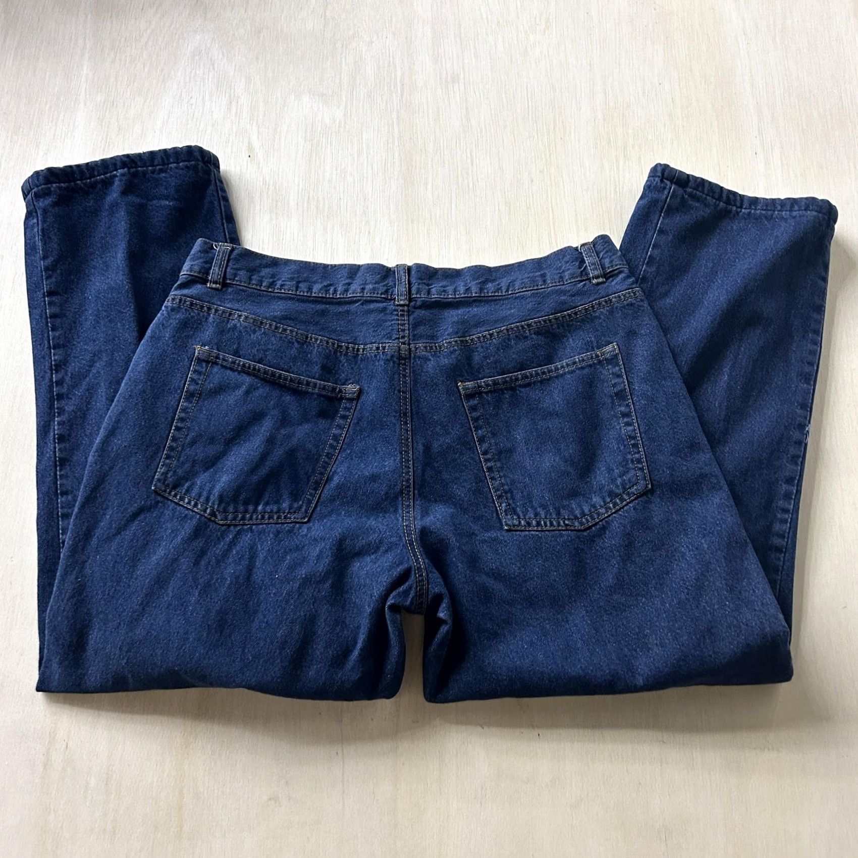 Vintage Adventuridge Jeans Mens 36x34 Blue Flannel Lined Straight Leg Denim Winter Denim Jeans Straight Mens Blue 36x34 Winter Fall 5-Pocket Mens Size US 36 / EU 52 - 2 Thumbnail