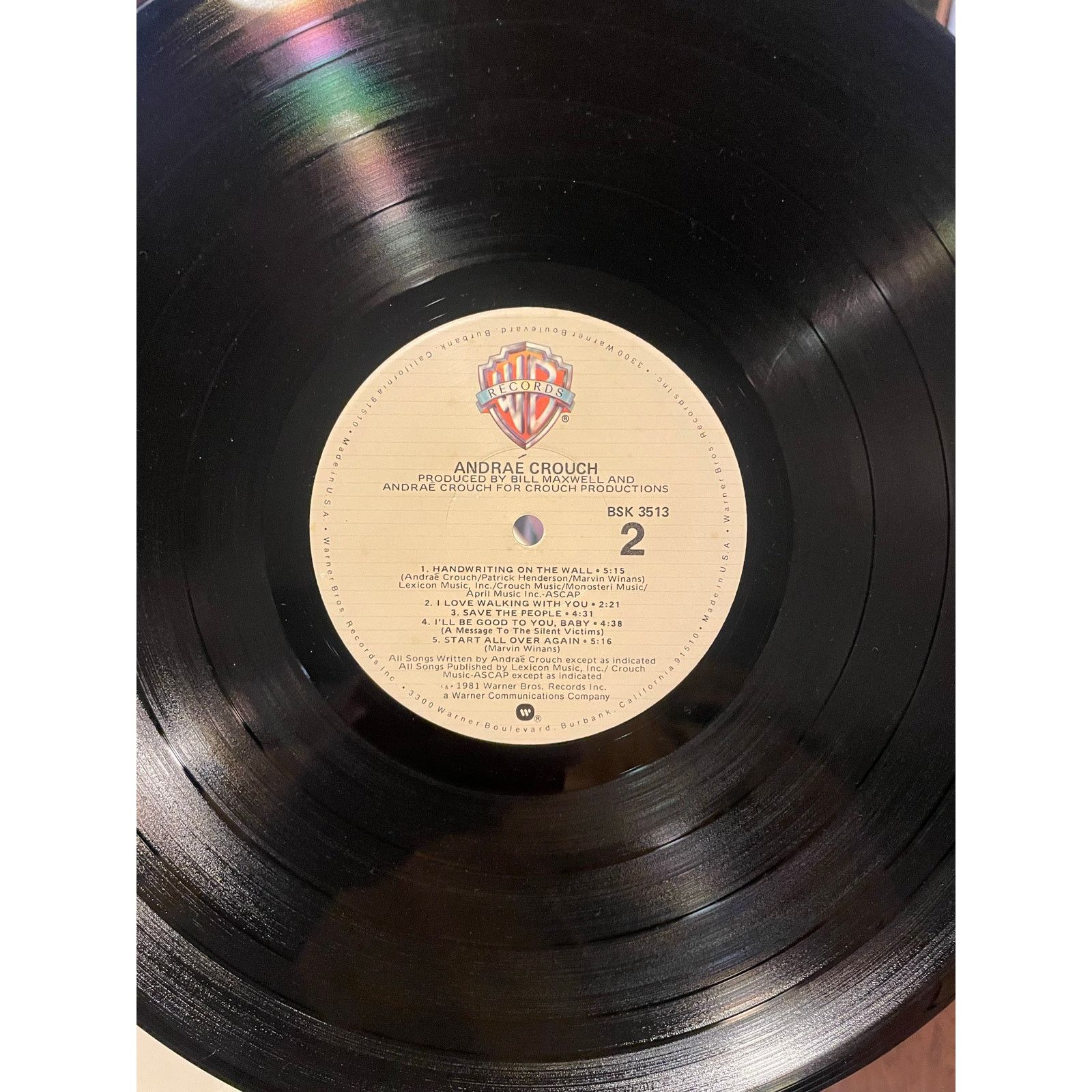 INTENTIONALLY BLANK Andrae Crouch - Don't Give Up LP gospel soul funk rnb album Size ONE SIZE - 4 Thumbnail