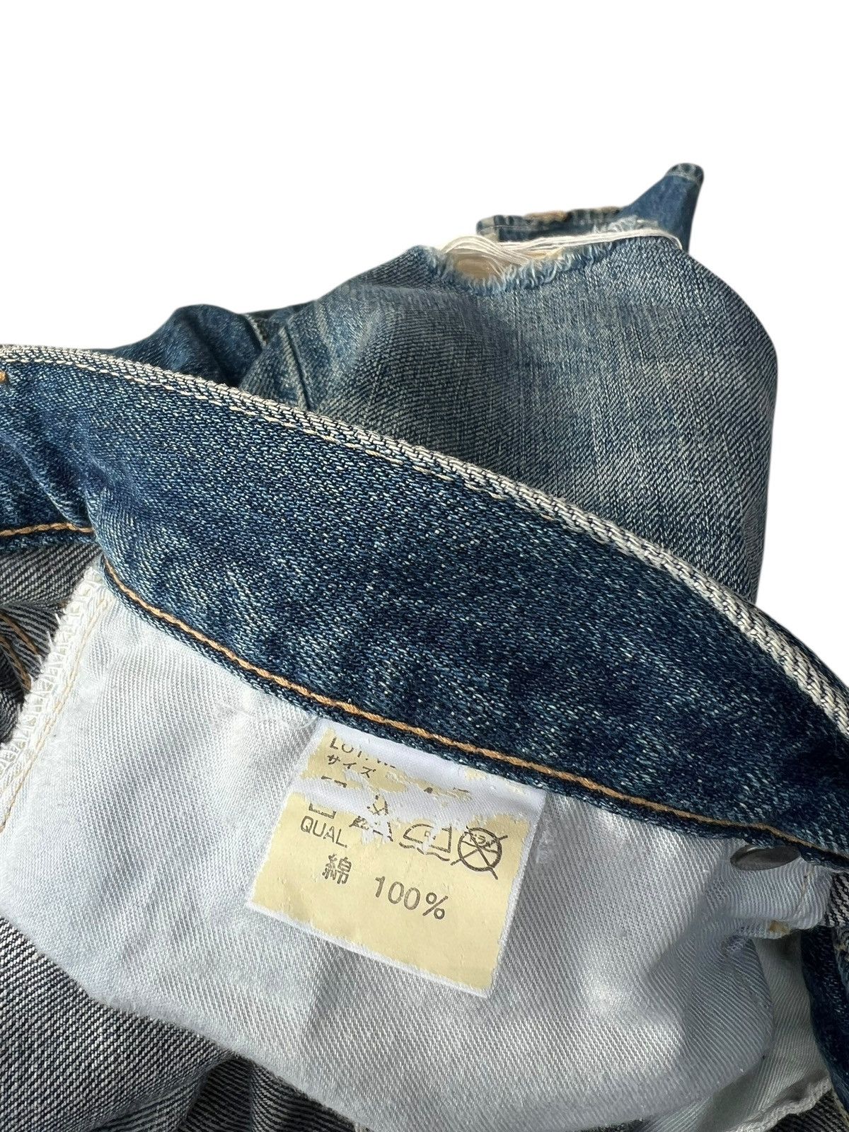 WHIZ LIMITED Whiz Limited Japan Ripped Distress Denim Selvedge Jeans Size US 32 / EU 48 - 23 Thumbnail