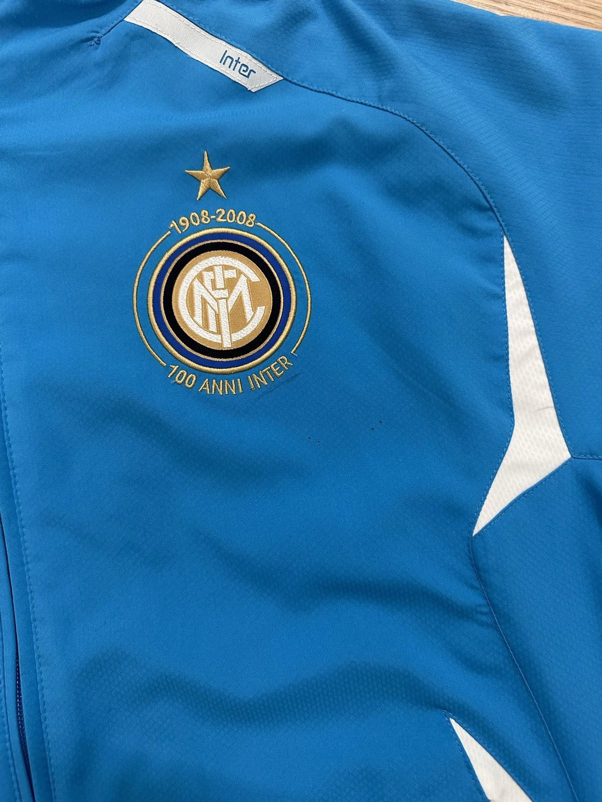 Nike × Vintage Rare Vintage 2008 Inter Milan 100th Anniversary Jacket Size US L / EU 52-54 / 3 - 4 Thumbnail