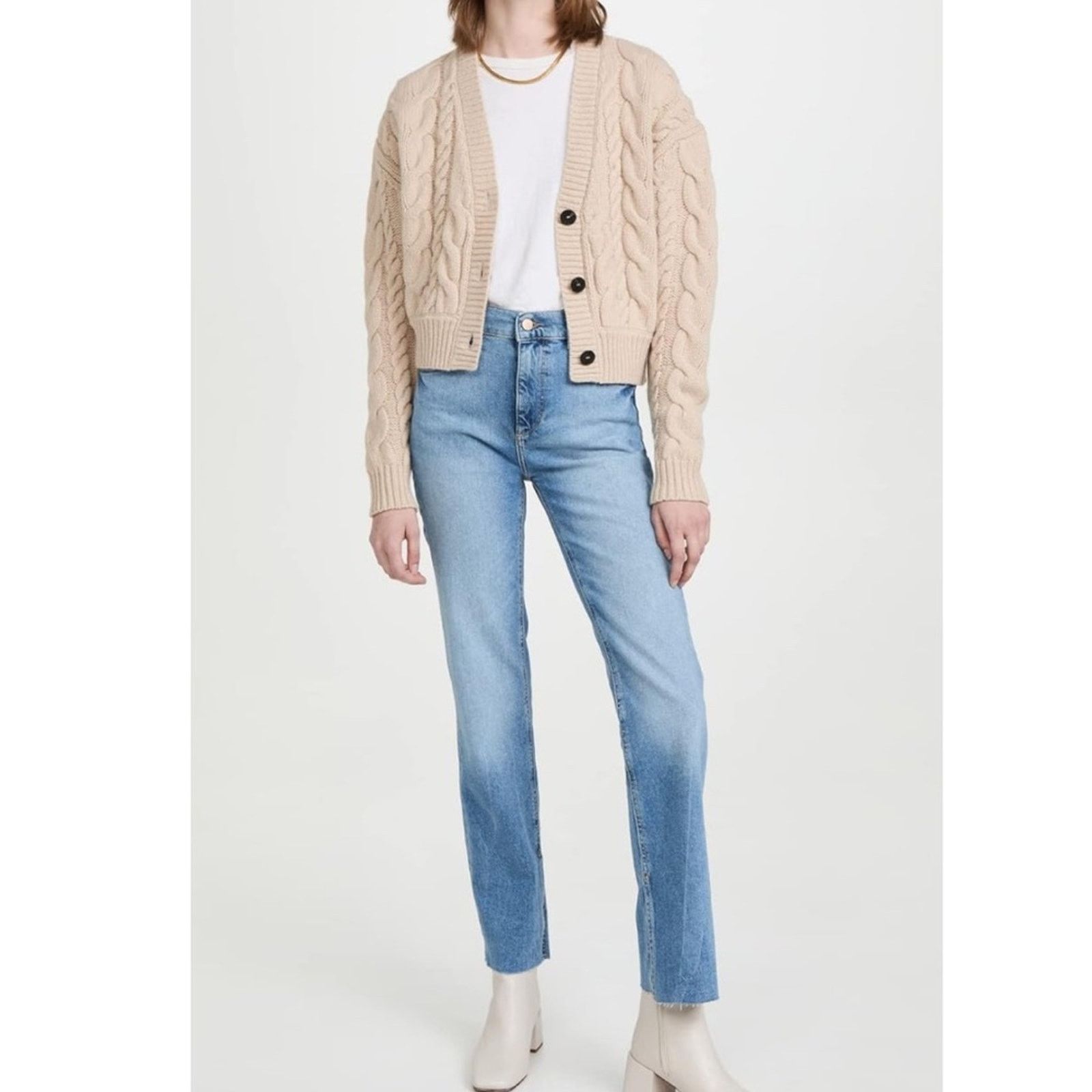 DL1961 NEW DL1961 Patti Straight High Rise Jeans Raw Sz 27 $209 Size 27" / US 4 / IT 40 - 4 Thumbnail