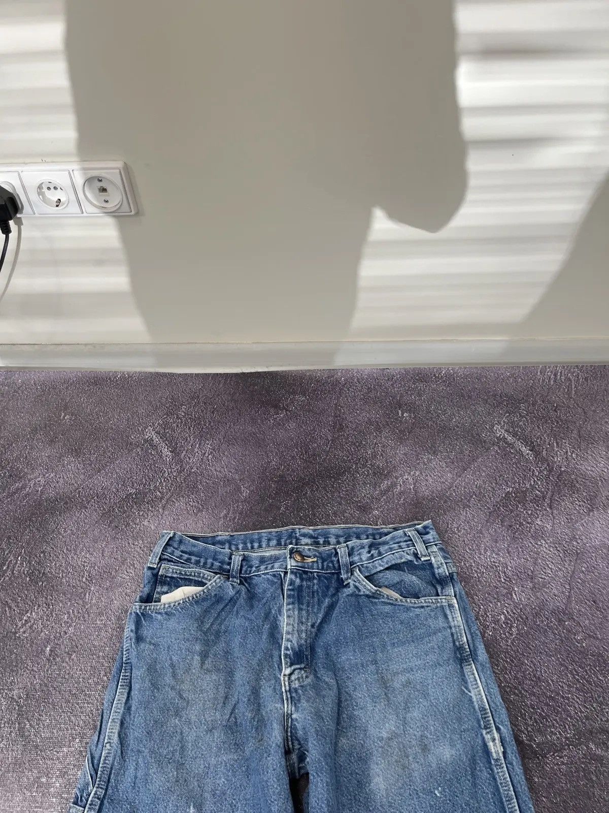 Dickies × Vintage Vintage Dickies USA Faded Blue Work Denim Hype Baggy Jeans Size US 33 - 11 Thumbnail