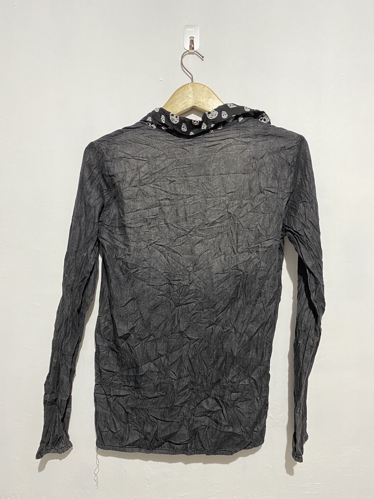 Hysteric Glamour × Japanese Brand Alexander McQueen style Rockie-Bud skull longsleeve washed Size US M / EU 48-50 / 2 - 3 Thumbnail