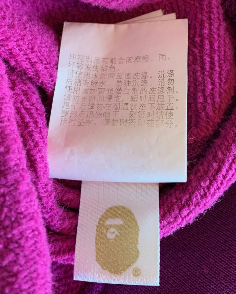 Bape BAPE Purple Camo Distressed Spellout Hoodie Size US XL / EU 56 / 4 - 11 Thumbnail