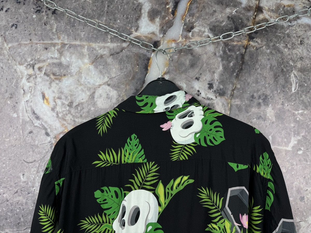 Other Cool Hawaiian Shirt Skull Tropical Button-Up Short Sleeve Size US XL / EU 56 / 4 - 12 Thumbnail