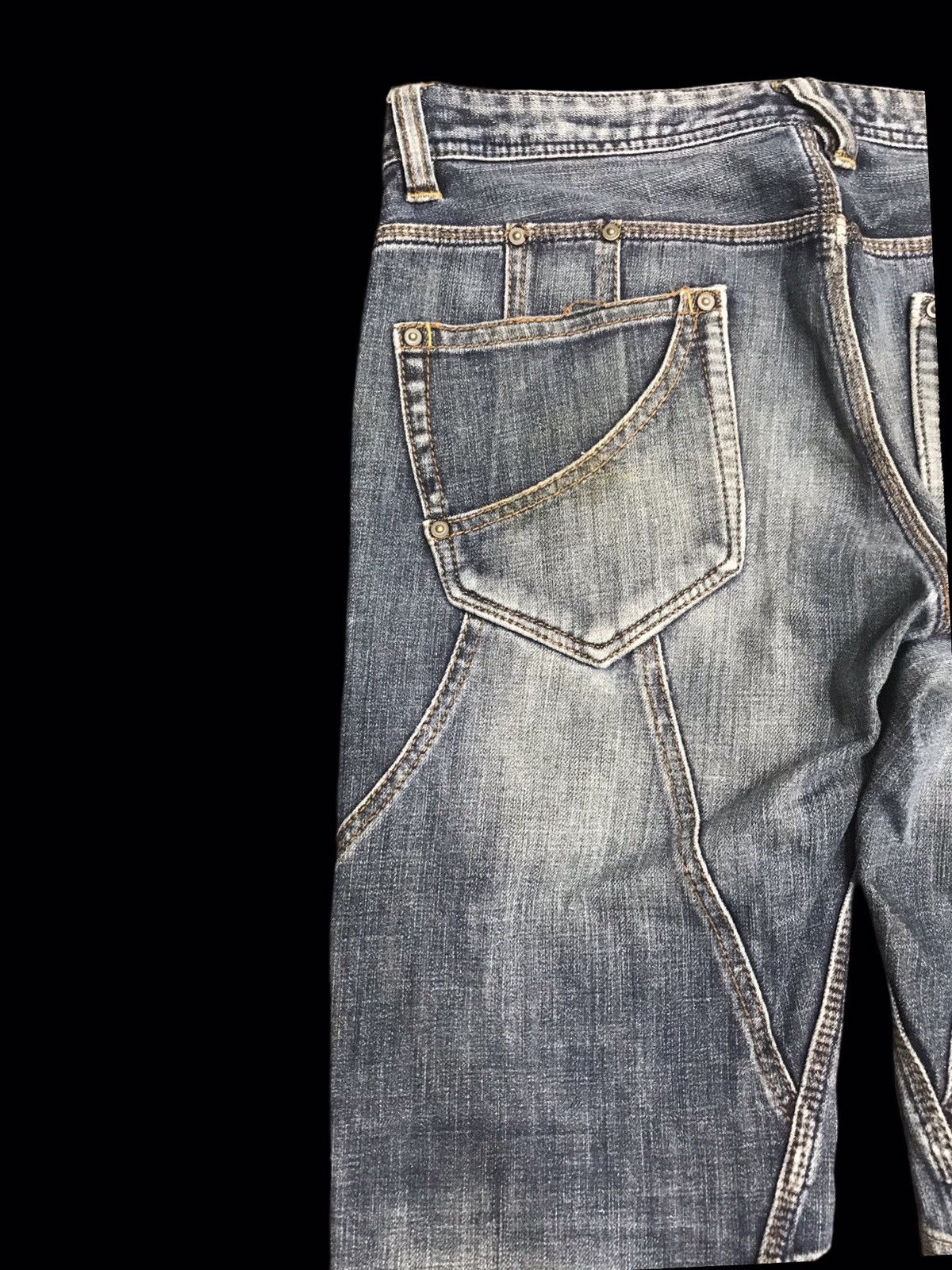 Designer × Japanese Brand 💥FLARE💥NICOLE Flare Assymetrical Seam Denim F73 Size US 31 - 5 Thumbnail