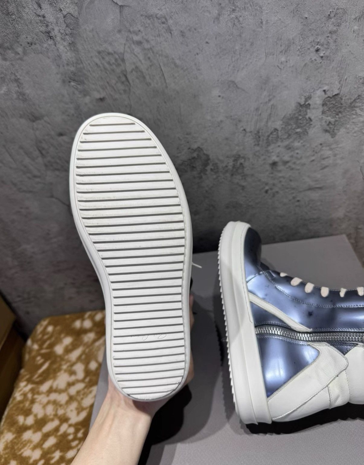 Rick Owens Rick Owens Geobasket, Inverted Triangle K37 Size US 8 / IT 38 - 5 Thumbnail