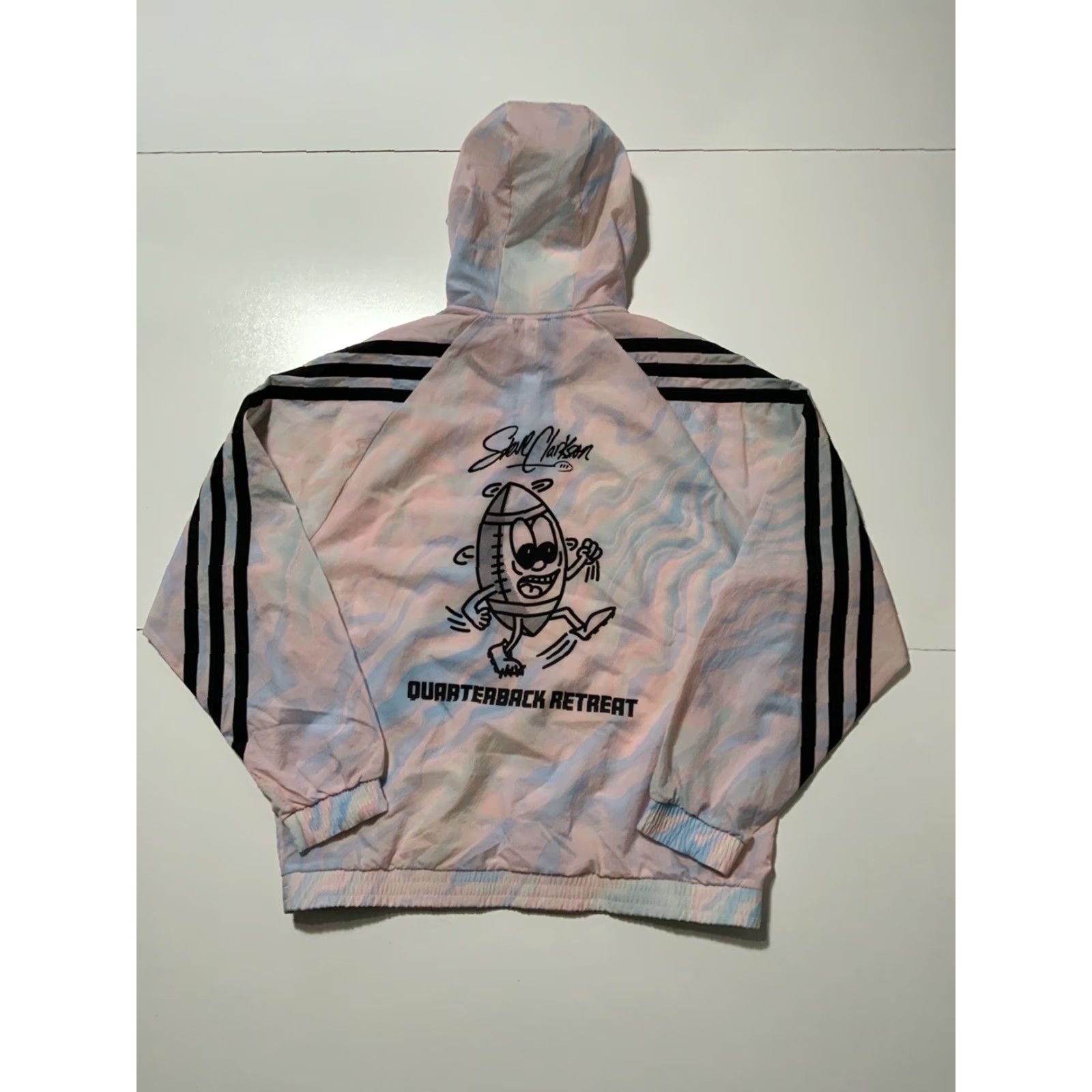 Adidas Adidas Steve Clarkson Quarterback Retreat Football Tie Dye Windbreaker 2PC Set Men M/L Multicolor Hoodie Jacket Shorts Activewear Holiday Decade 90s? Size US M / EU 48-50 / 2 - 6 Thumbnail