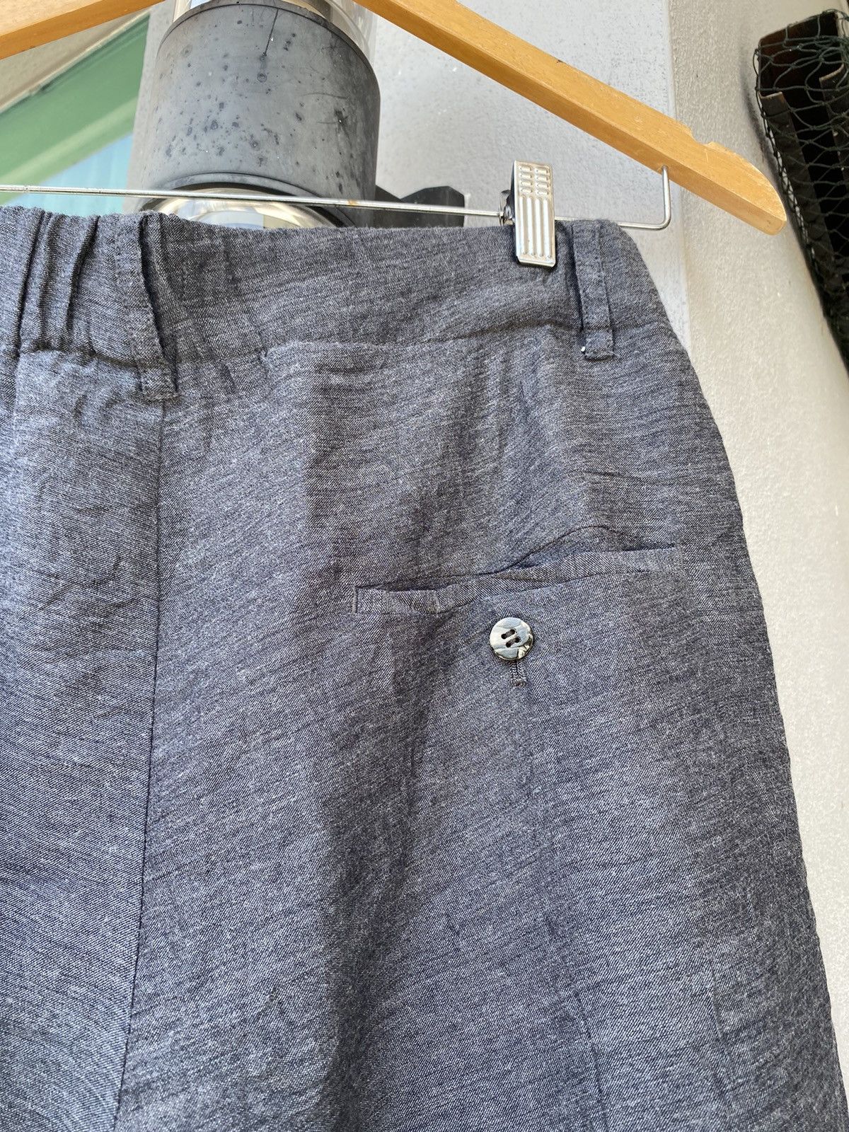 Issey Miyake × Japanese Brand Japanese Brand Issey Miyake Cropped Wide Pants Size US 30 / EU 46 - 6 Thumbnail