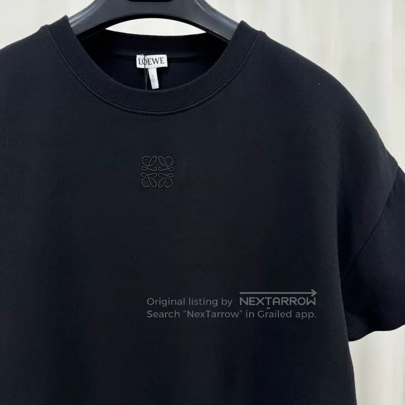 Loewe Loewe Irregular hem embroidered logo short-sleeve Size XS / US 0-2 / IT 36-38 - 3 Thumbnail