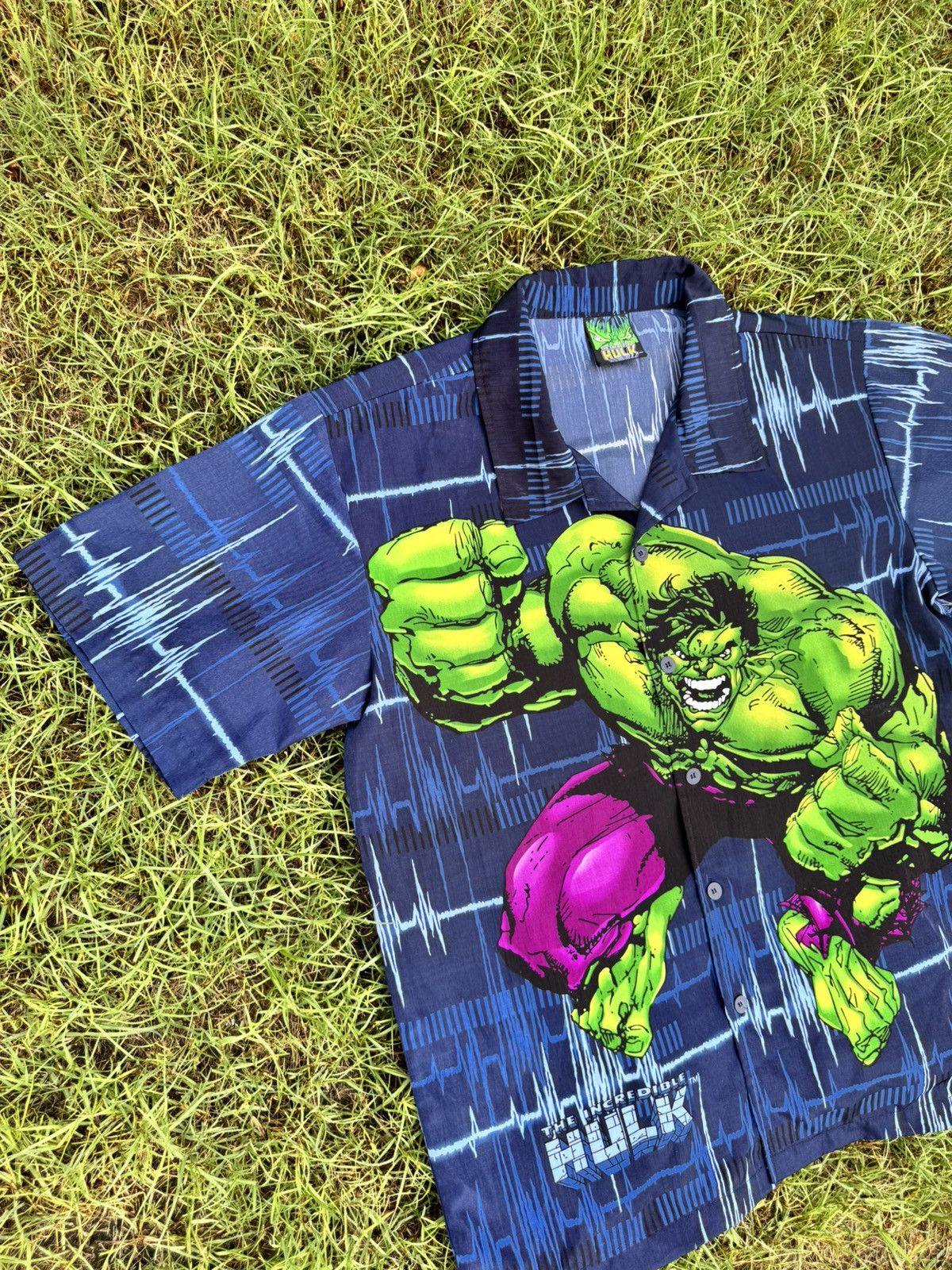 Vintage Y2K Hulk Marvel 2000s Blue Size US M / EU 48-50 / 2 - 4 Thumbnail