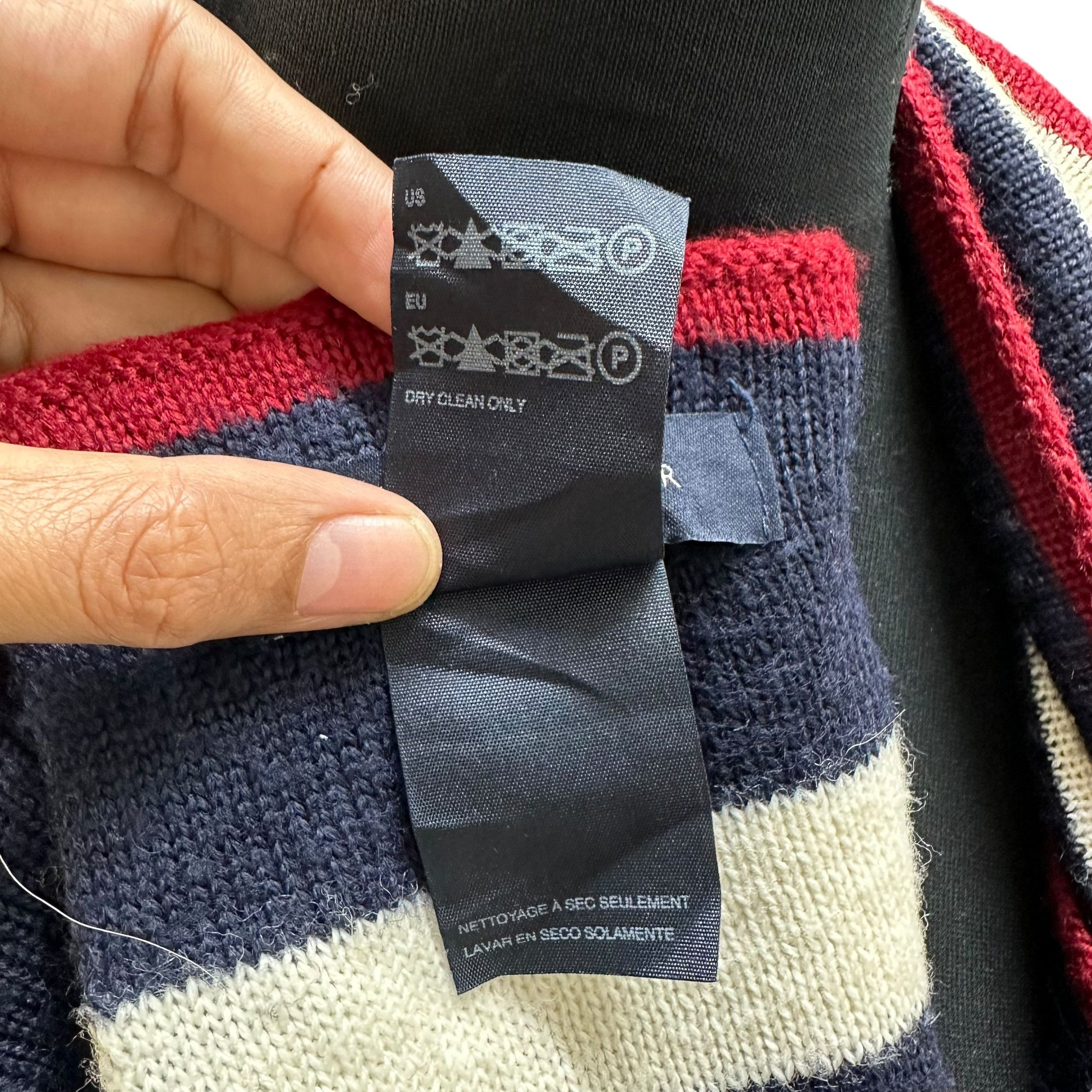Tommy Hilfiger TOMMY HILFIGER Striped Big Logo Muffler Neckwear #A65-1556 Size ONE SIZE - 6 Thumbnail
