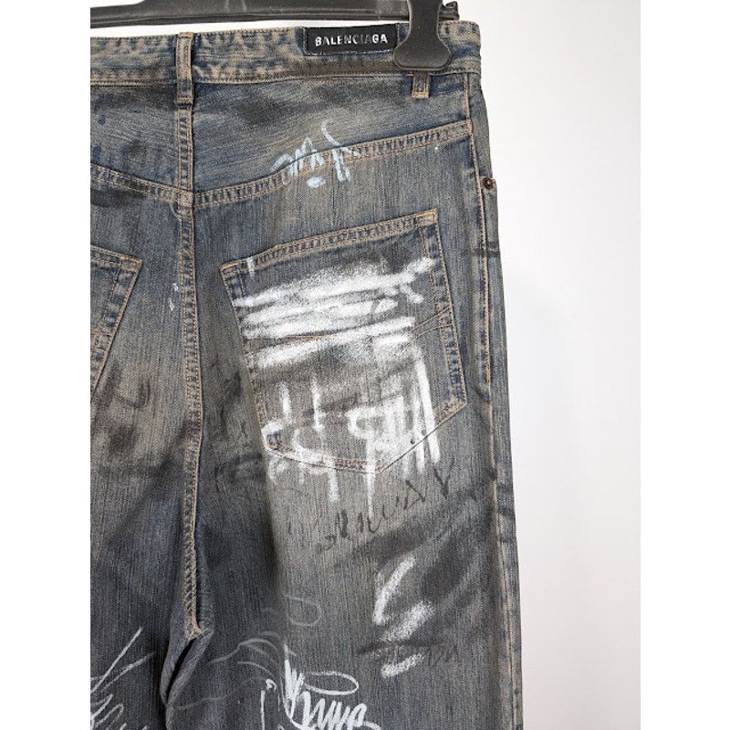 Balenciaga o1rshd1 Q:2 / Baggy Pants / Jeans in Light Blue Size US 34 / EU 50 - 16 Thumbnail