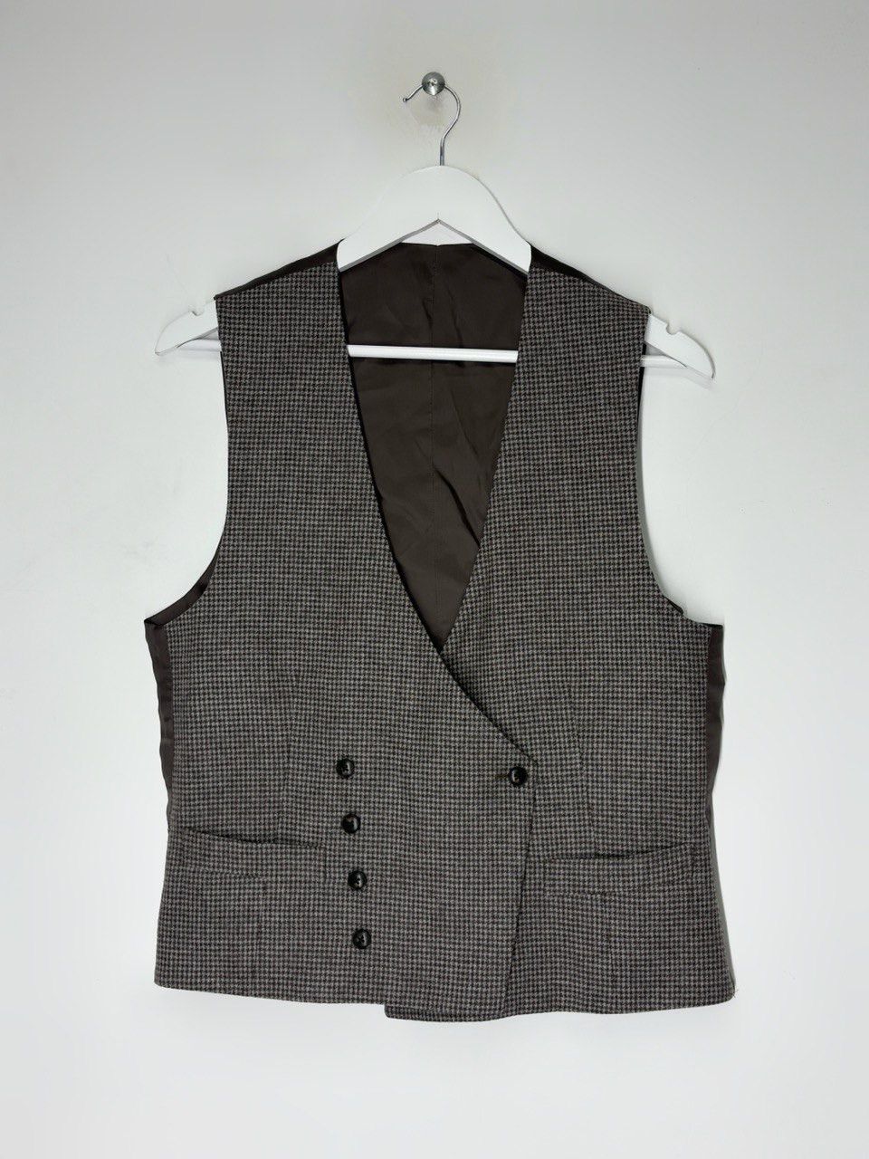 Suitsupply Suitsupply 3 Piece Suit Houndstooth Pattern Wool Cashmere Size 38S - 13 Thumbnail