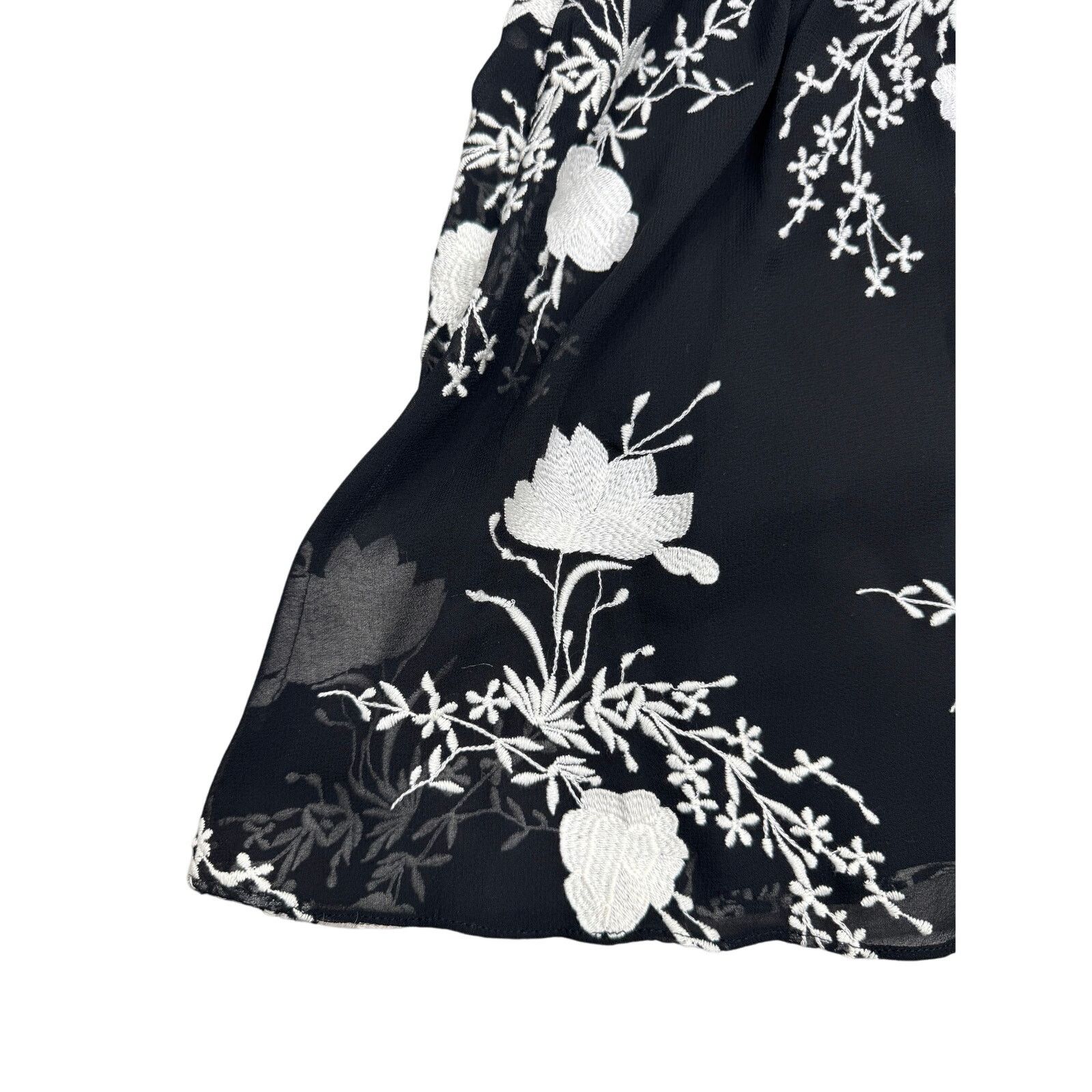Alice + Olivia Alice and Olivia Holden Embroidered Cold-Shoulder Dress Size L / US 10 / IT 46 - 12 Thumbnail