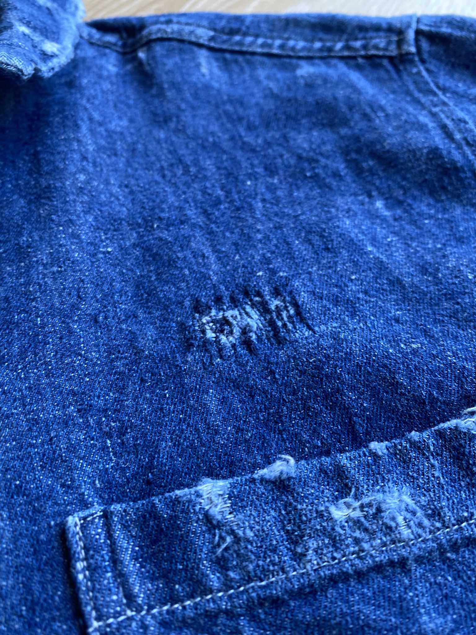 Our Legacy Distressed Half Zip - Japanese Hemp/Cotton Size US S / EU 44-46 / 1 - 11 Thumbnail
