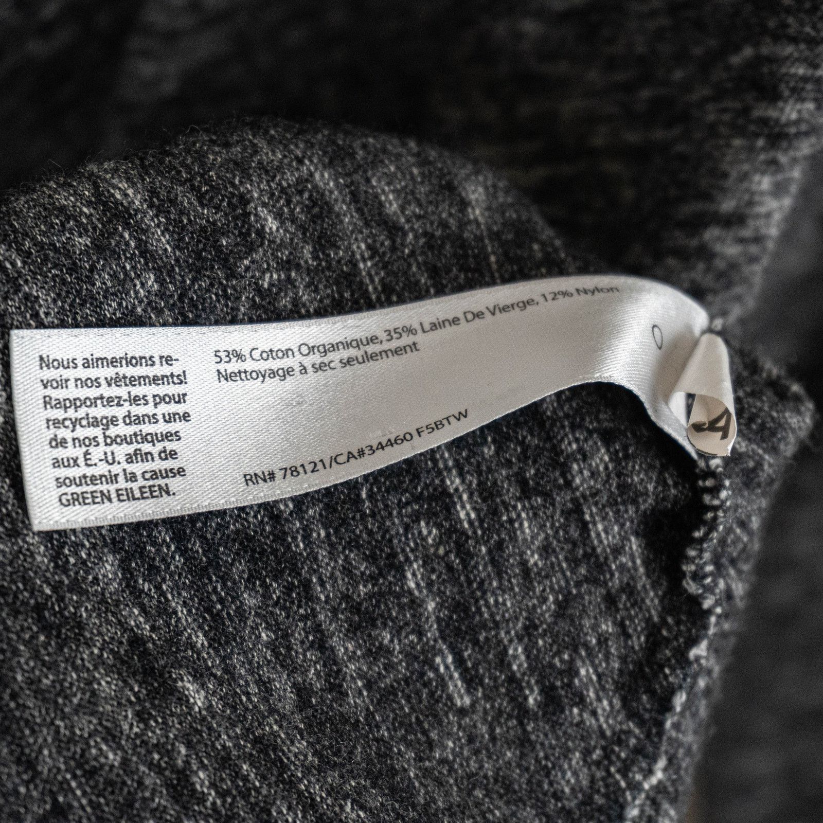Eileen Fisher Eileen Fisher Organic Cotton Linen Slub Hooded top Sz Large Size L / US 10 / IT 46 - 9 Thumbnail